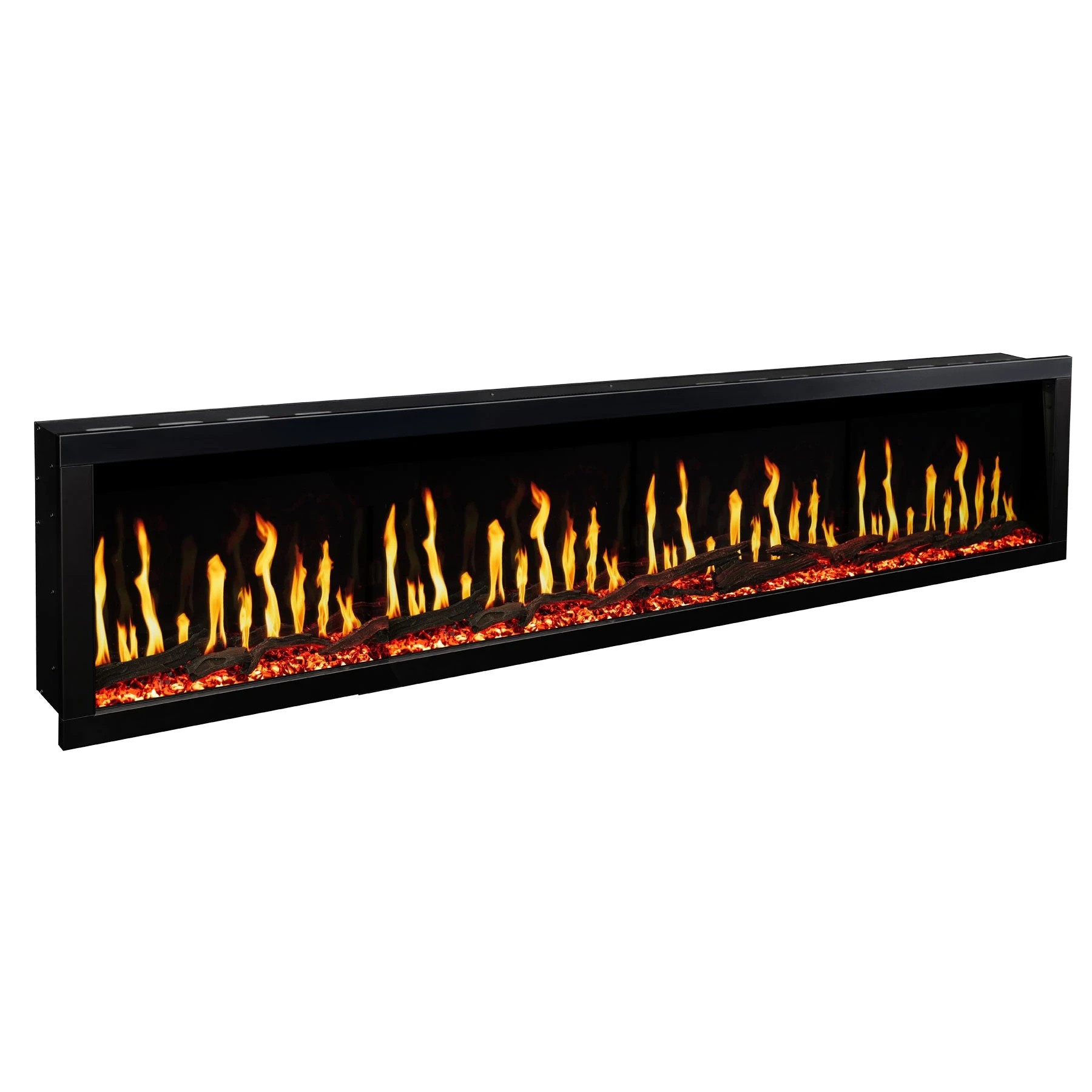 5 Moda Living Imperial 88 Inch LCD Electric Fireplace - Black, 5 of 10