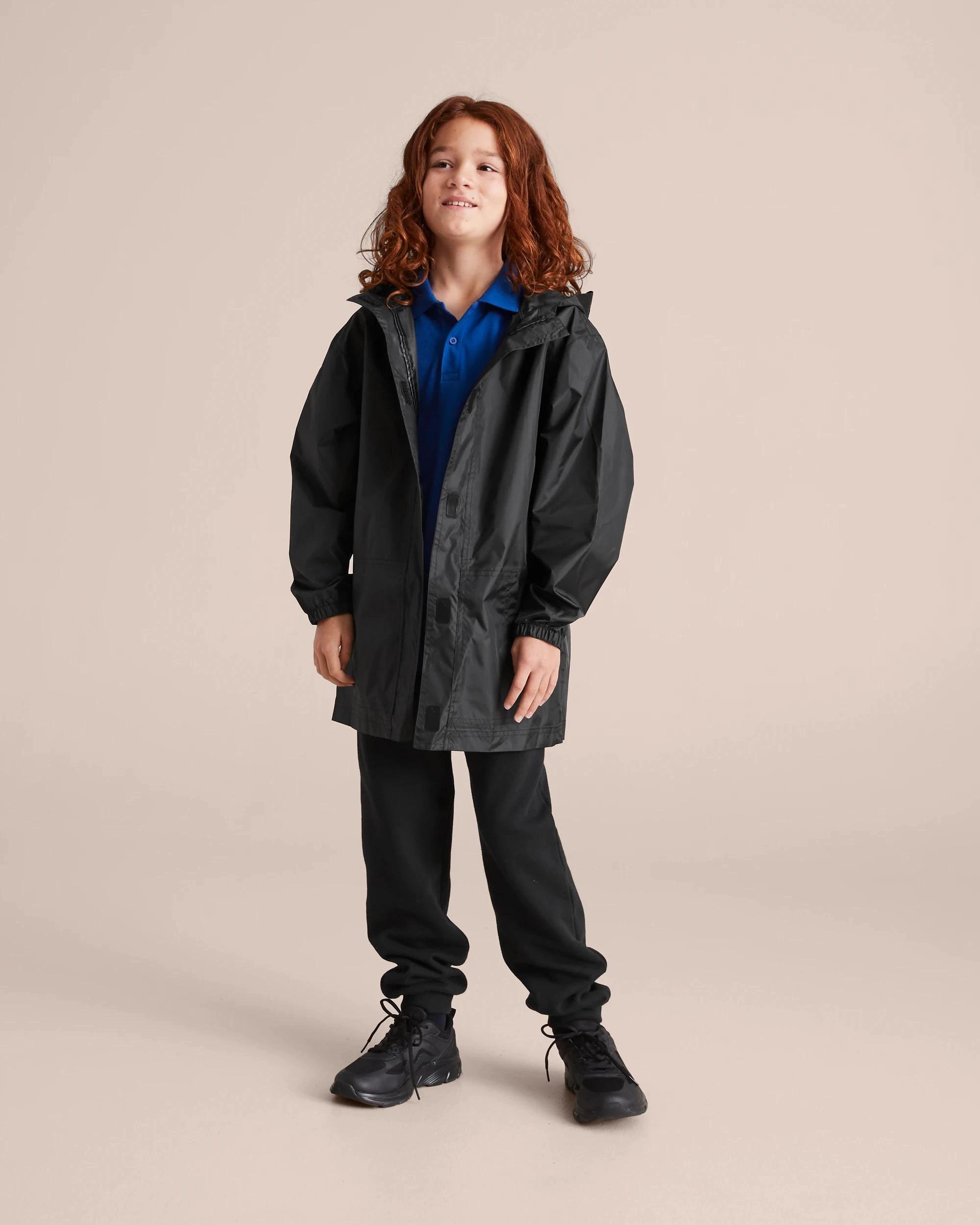 4 Target Kids Unisex Spray Jacket BLACK, 4 of 10