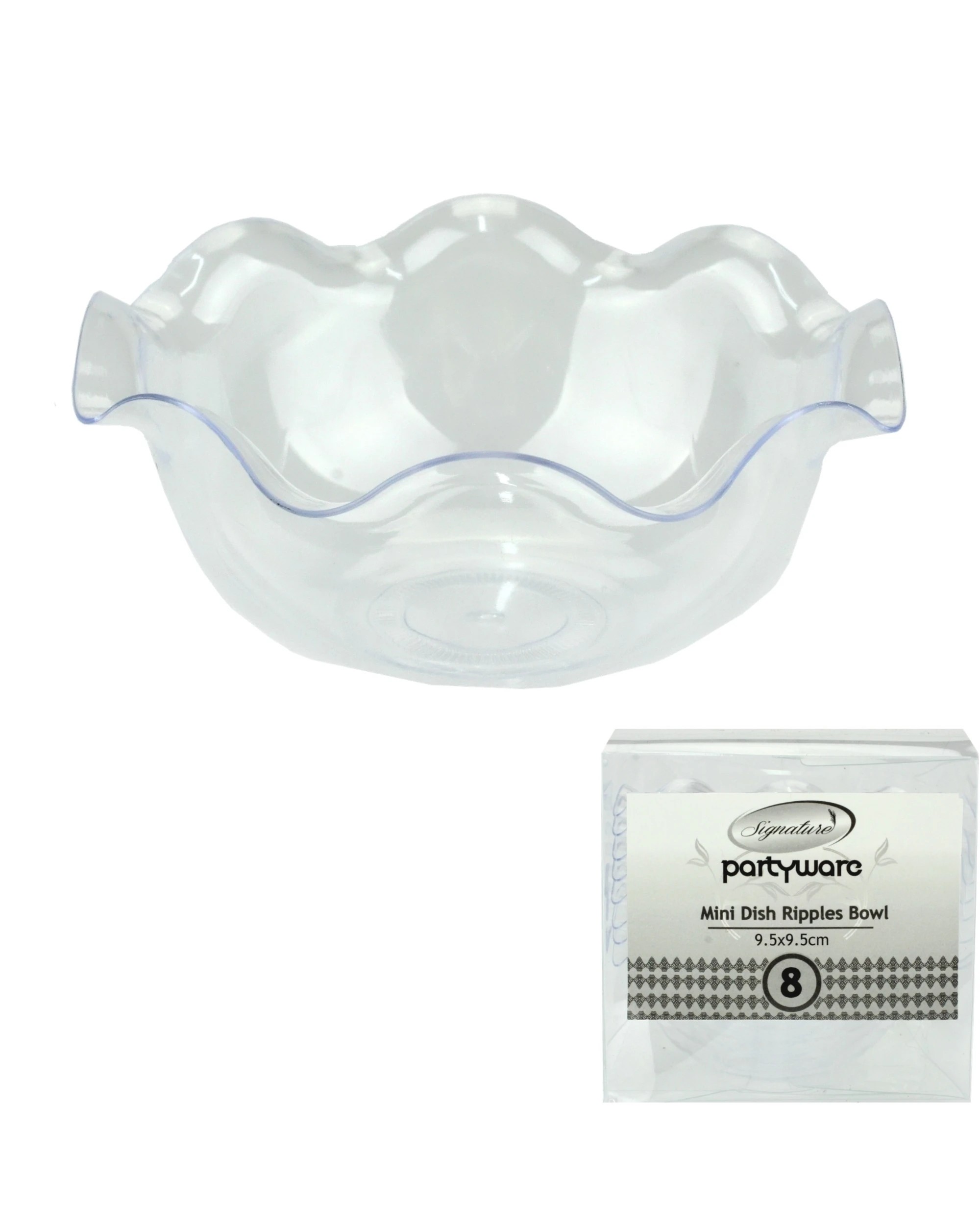 1 Partyware Mini Ripple Shape Cocktail Bowls Pack of 8, 1 of 1