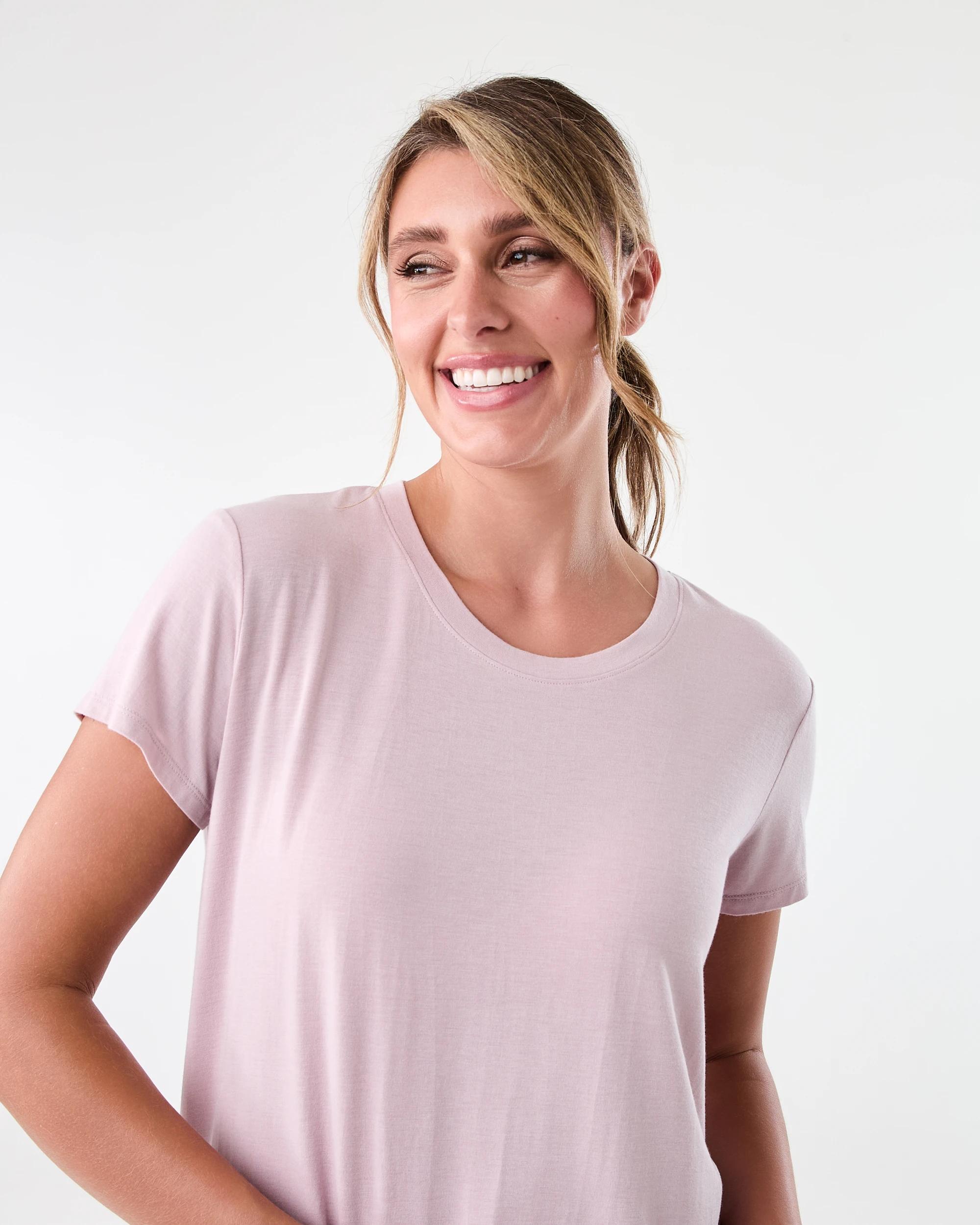 4 Active Womens Short Sleeve Mesh T-shirt Sol B Pink, 4 of 6