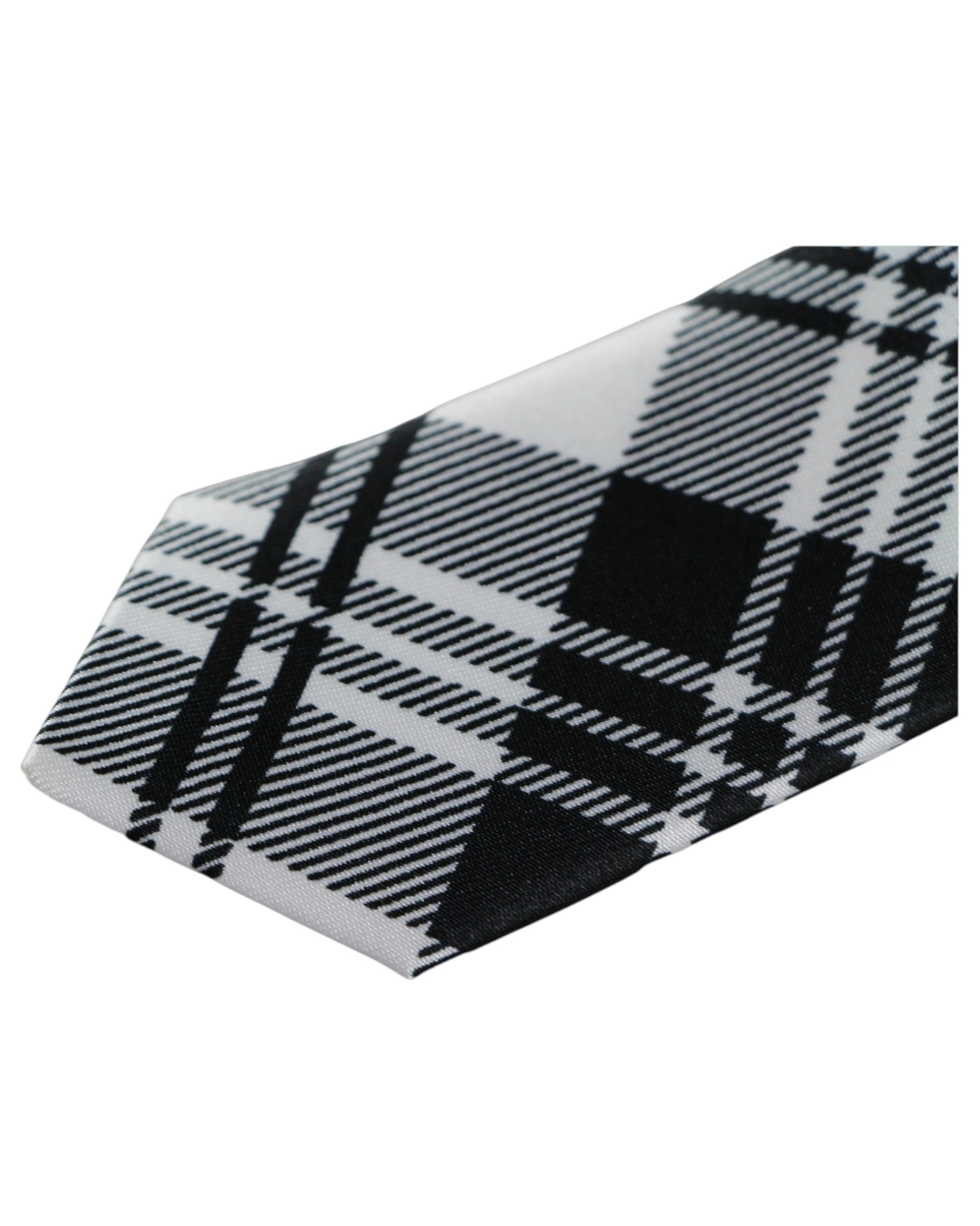 2 Zasel Mens Black & White Criss Cross 5cm Skinny Neck Tie - Multi, 2 of 3