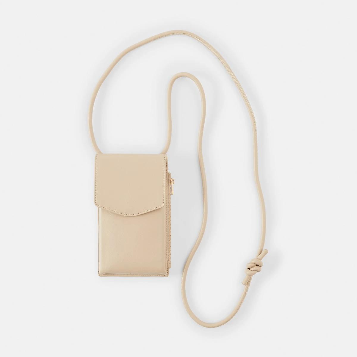 1 Phone Wallet Crossbody Bag Bone Beige, 1 of 7