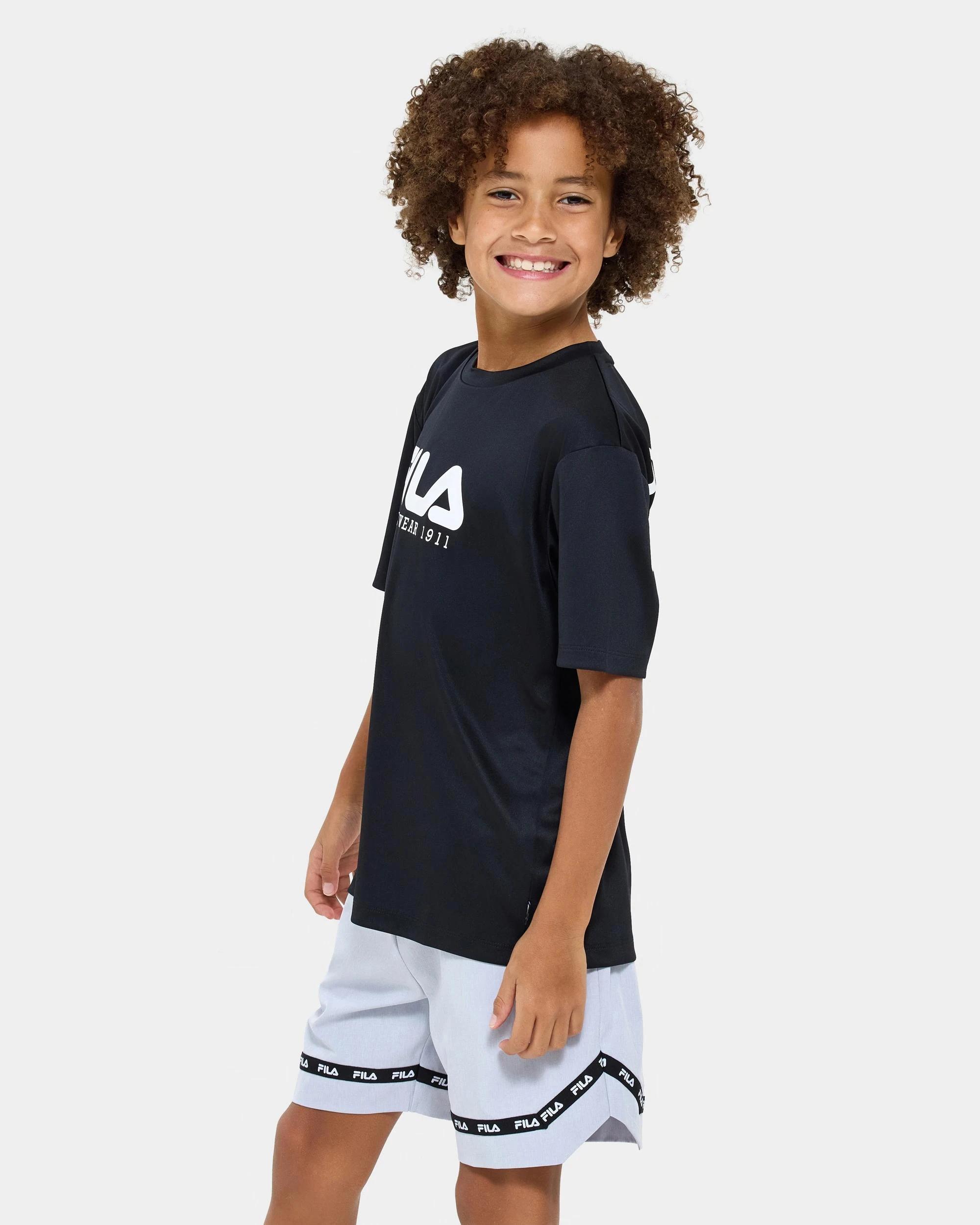 2 Adam Active Short Sleeve T-Shirt - Fila BLACK, 2 of 7