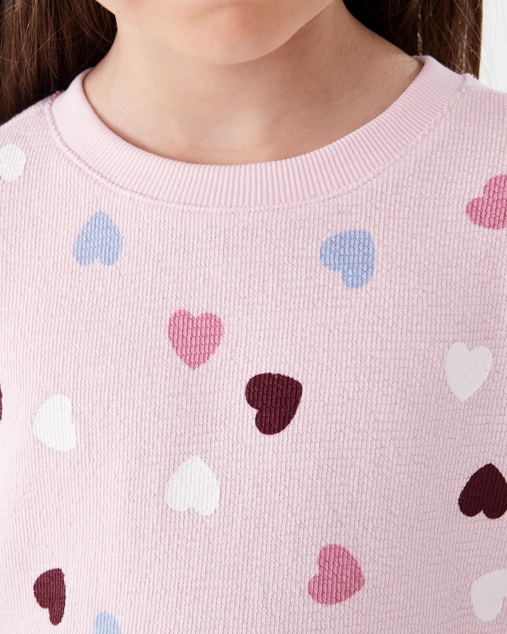 4 Slub Jacquard T-shirt Pnk Heart, 4 of 7