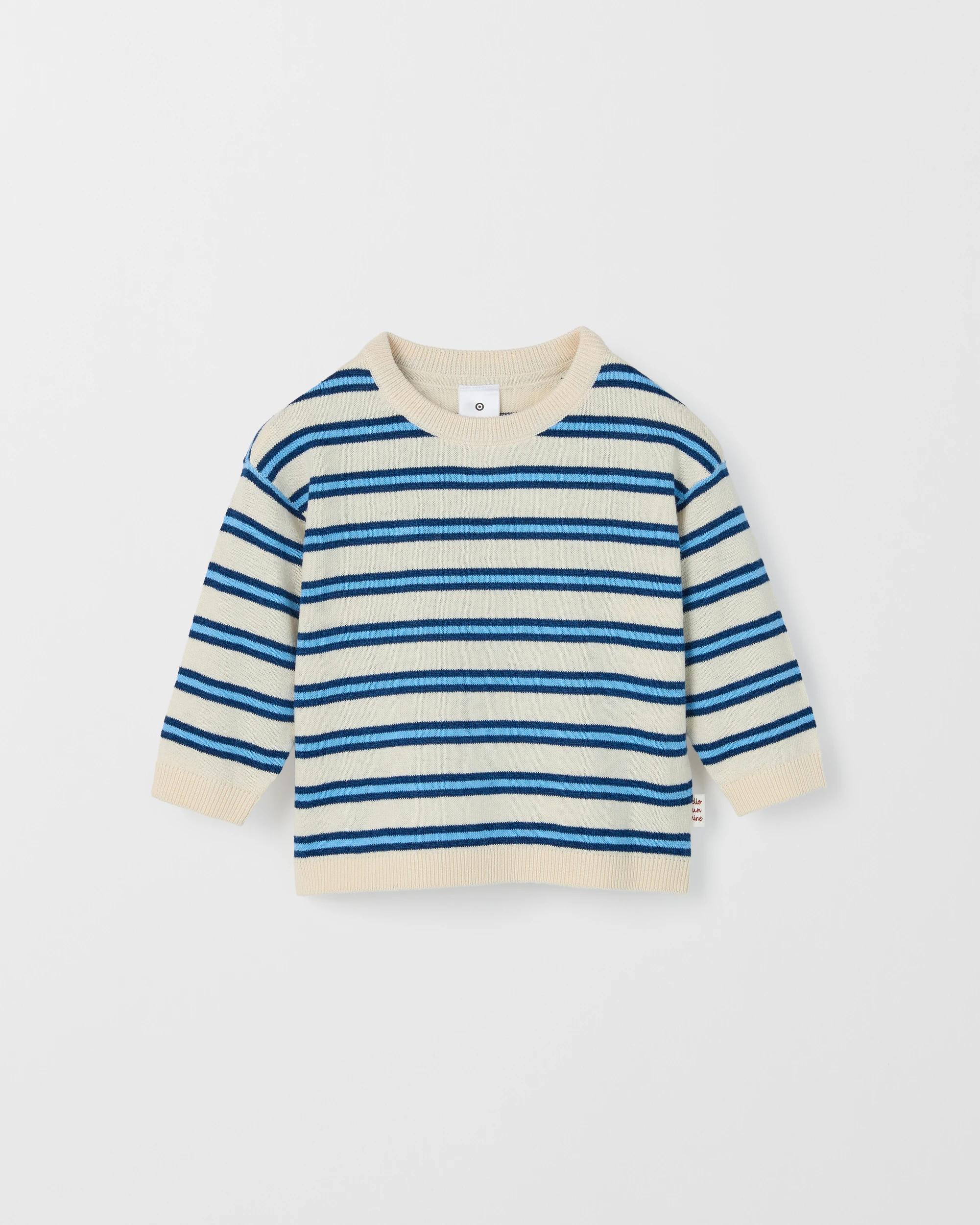1 Target Baby Baby Lightweight Stripe Knit Jumper BLUE, 1 of 2