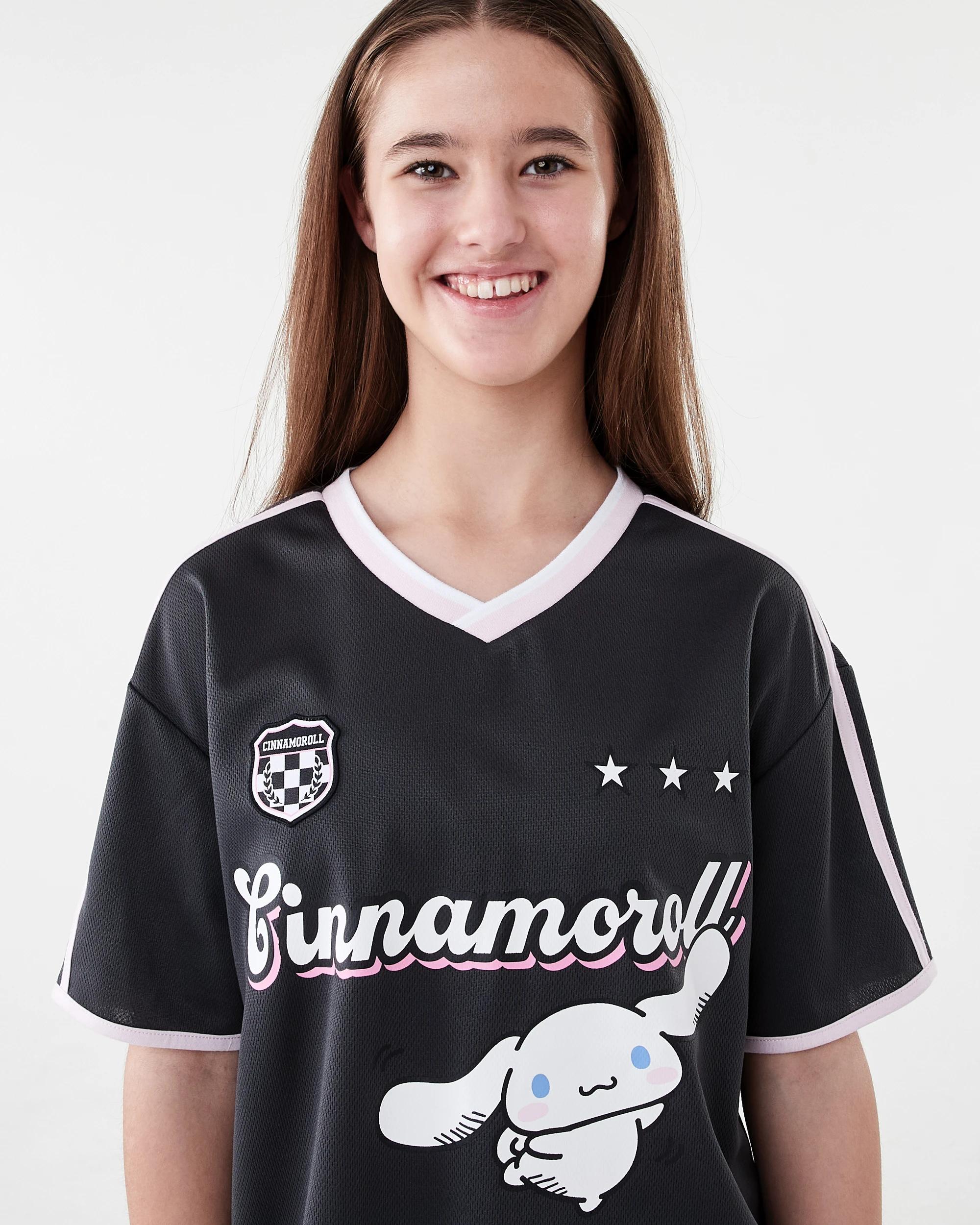 3 Cinnamoroll License Mesh V-Neck T-shirt Cinnamorol, 3 of 8