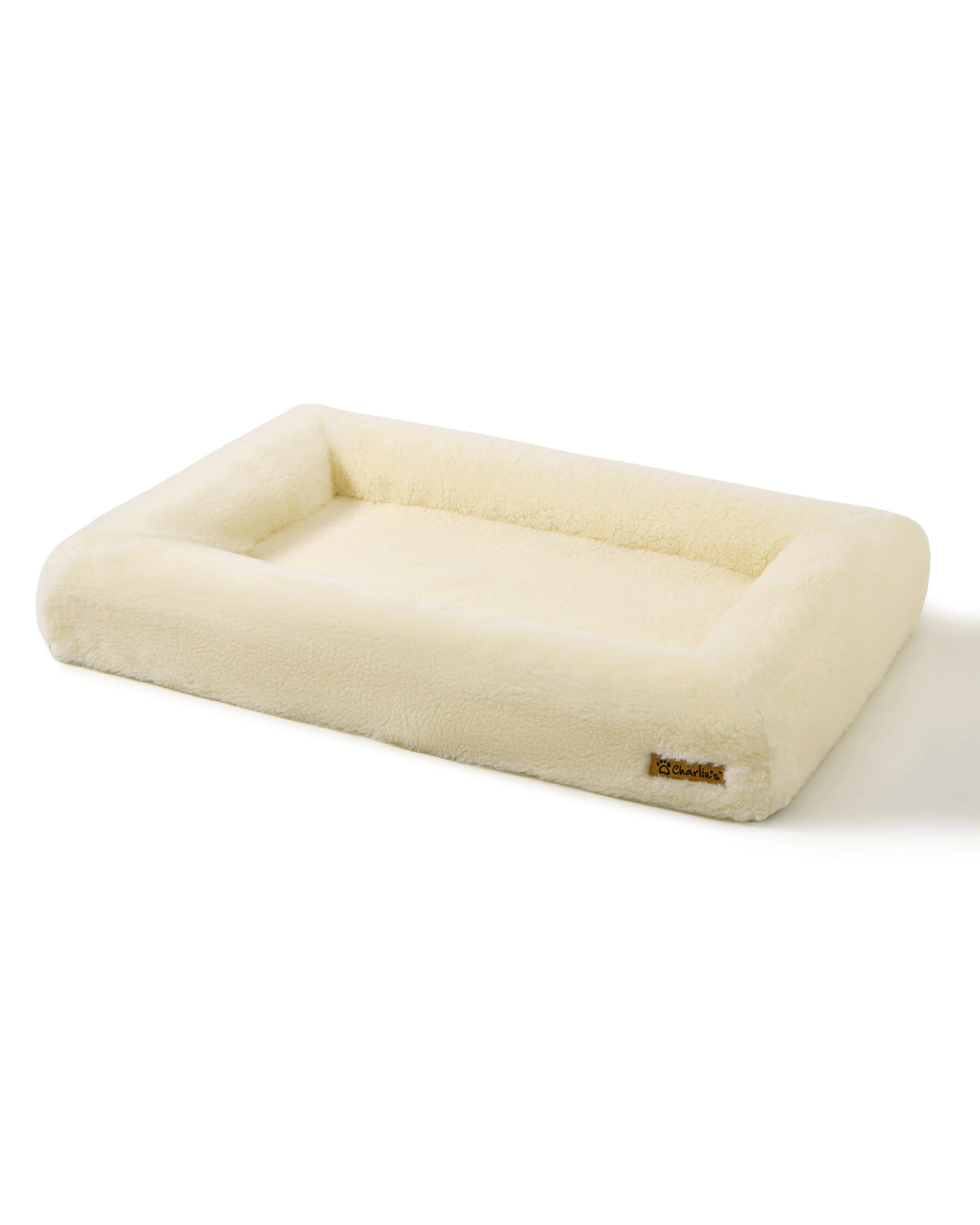 4 Charlie's Dolly Australian Wool Orthopedic Dog Bed 100x65cm Medium - Natural, 4 of 10