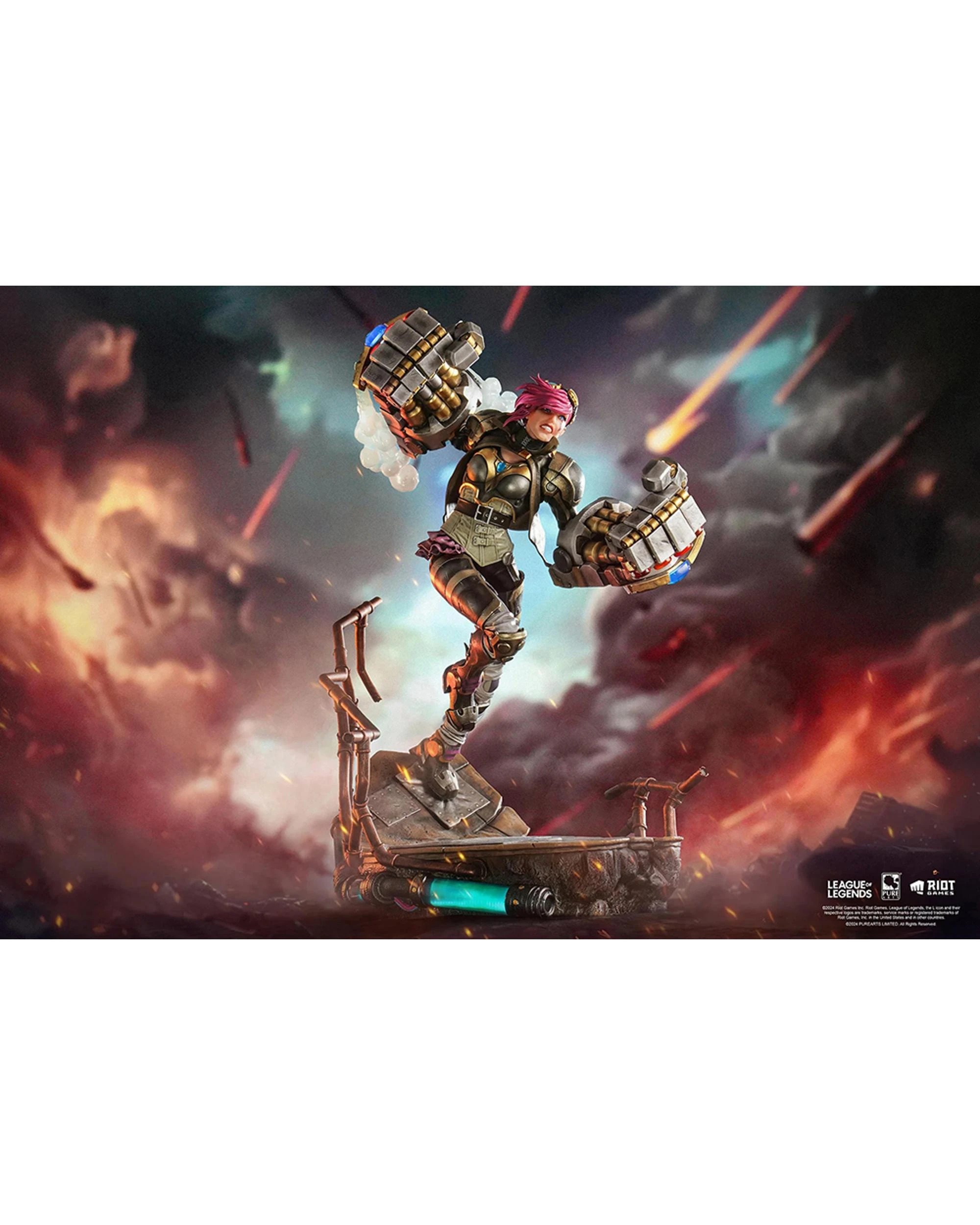 2 Pure Arts League of Legends: Vi 1:6 Scale Statue, 2 of 10