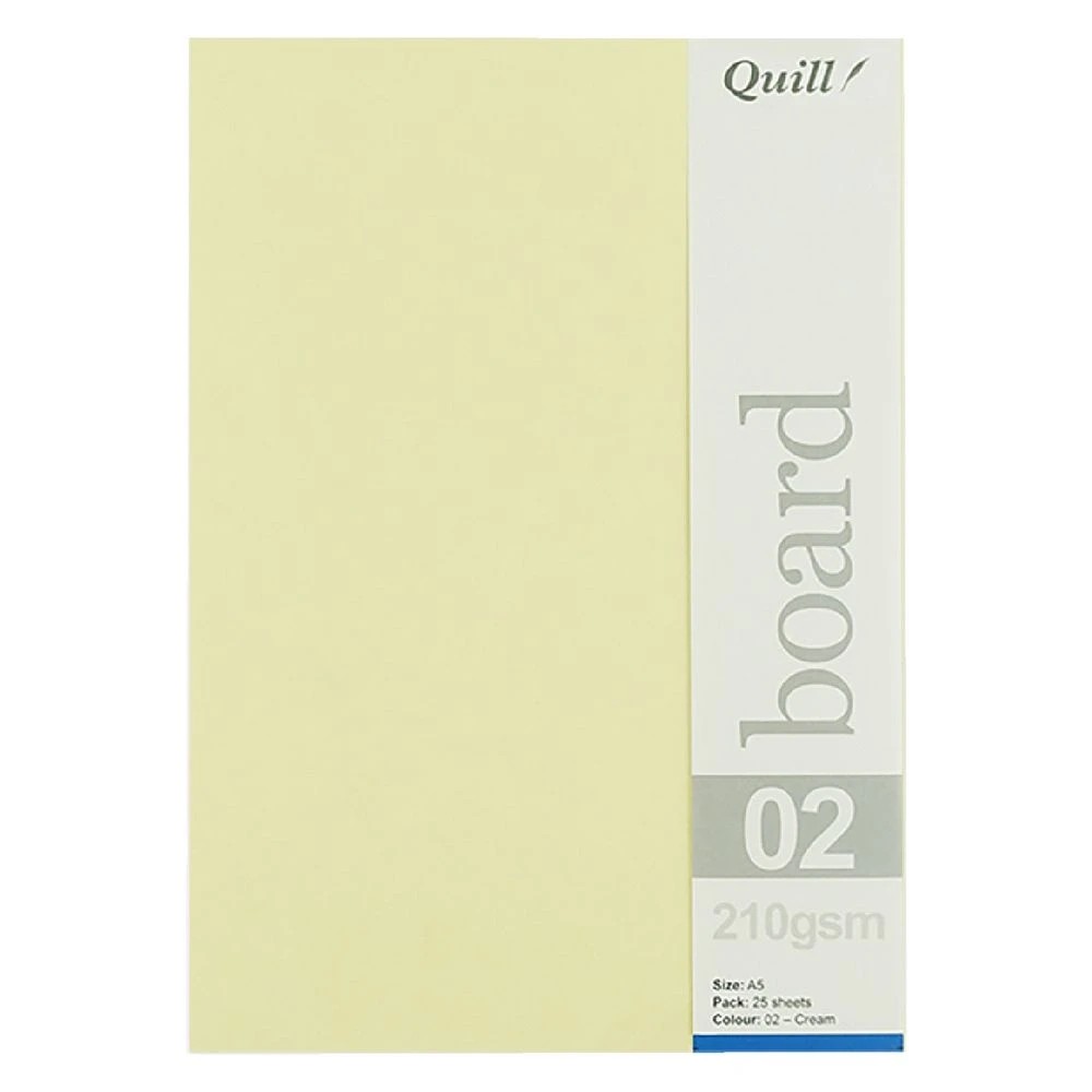 3 Quill A5 210gsm Board Cream 25 Pack, 3 of 3