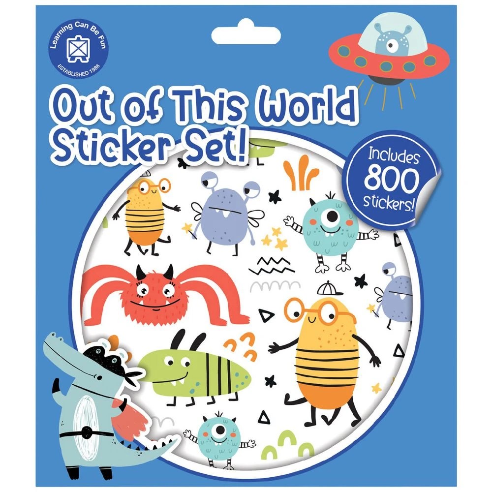 1 Learning Can Be Fun Sticker Set Out of this World 800 Pack, 1 of 3