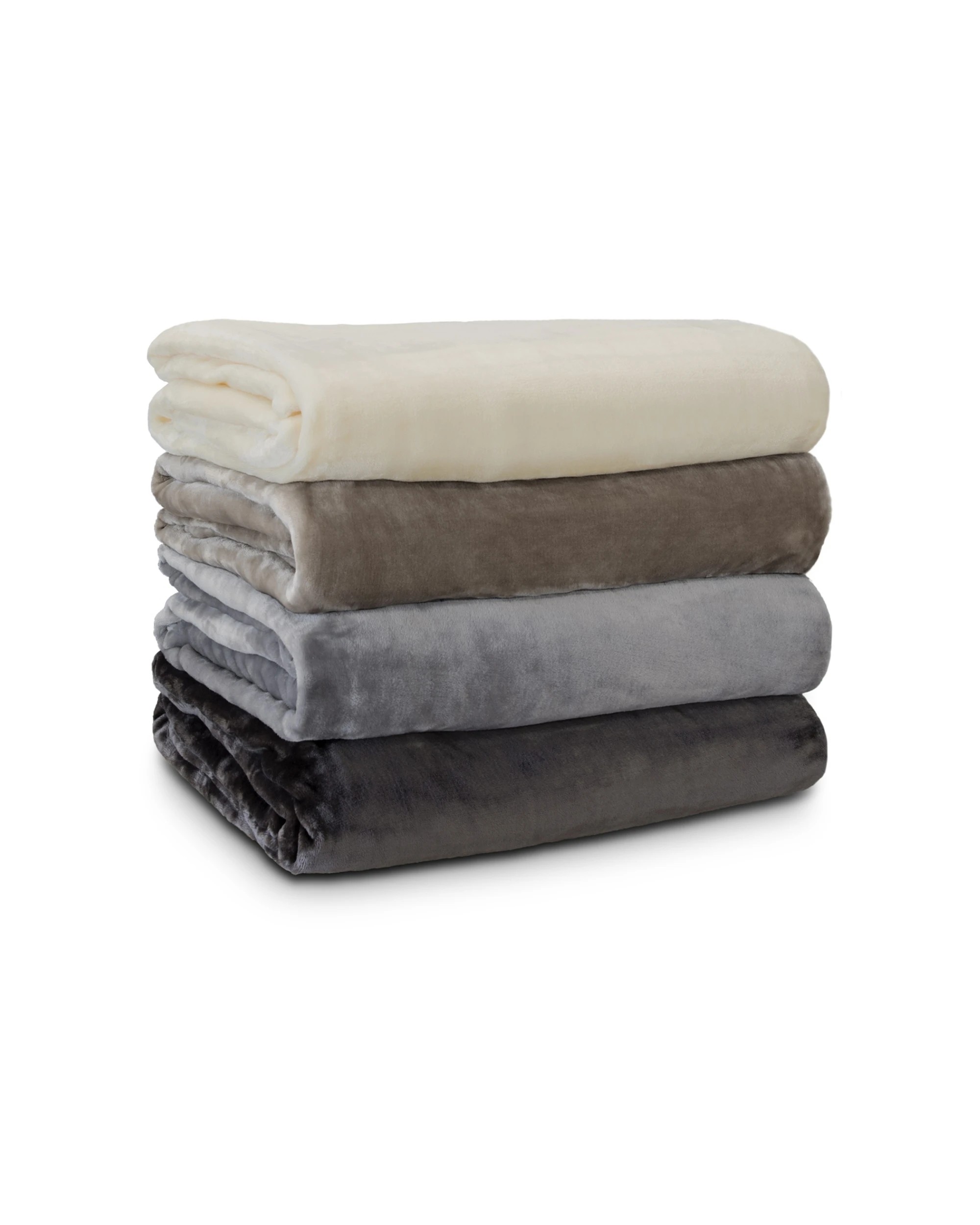 4 Ardor Boudoir Lucia Luxury Plush Velvet Queen Bed Blanket Stone - Beige, 4 of 4
