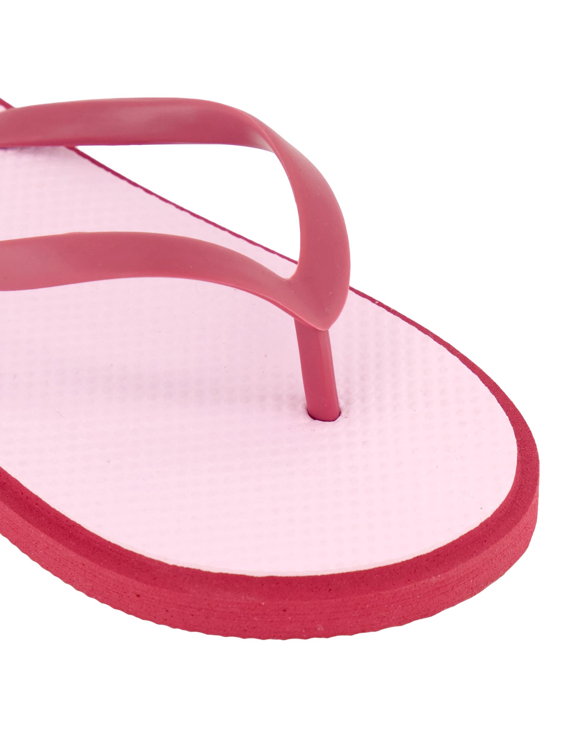 2 Two Tone Textured Thongs Pink, 2 of 2