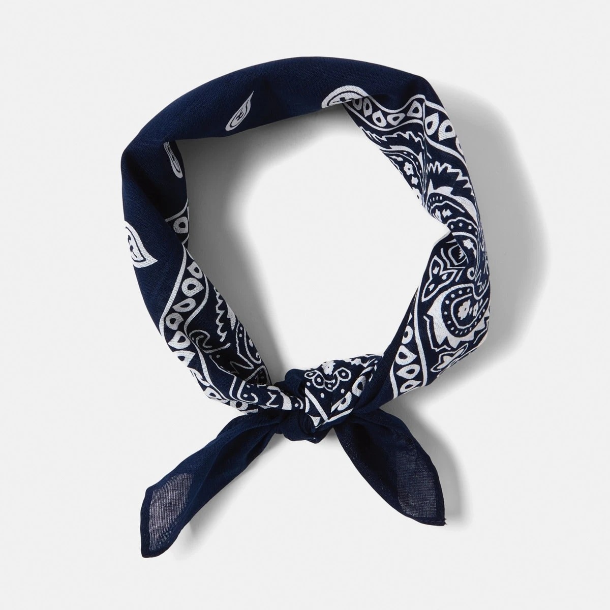 1 Paisley Hair Bandana - Navy, 1 of 7