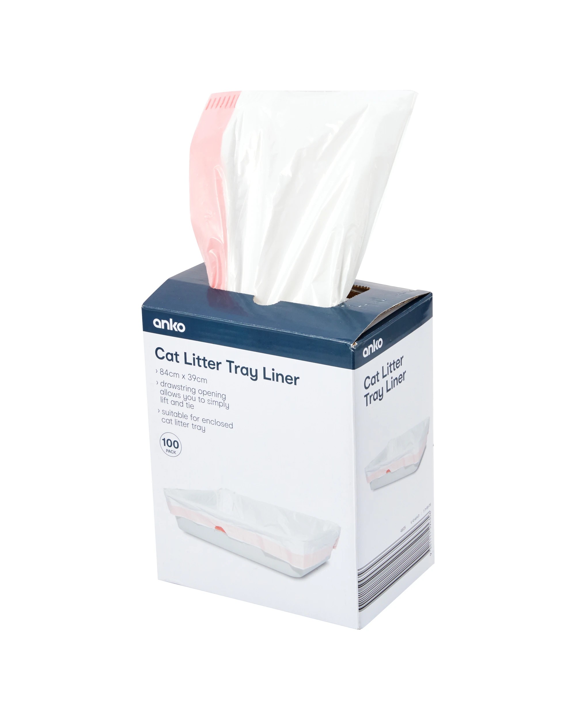 1 100 Pack Cat Litter Tray Liner, 1 of 6