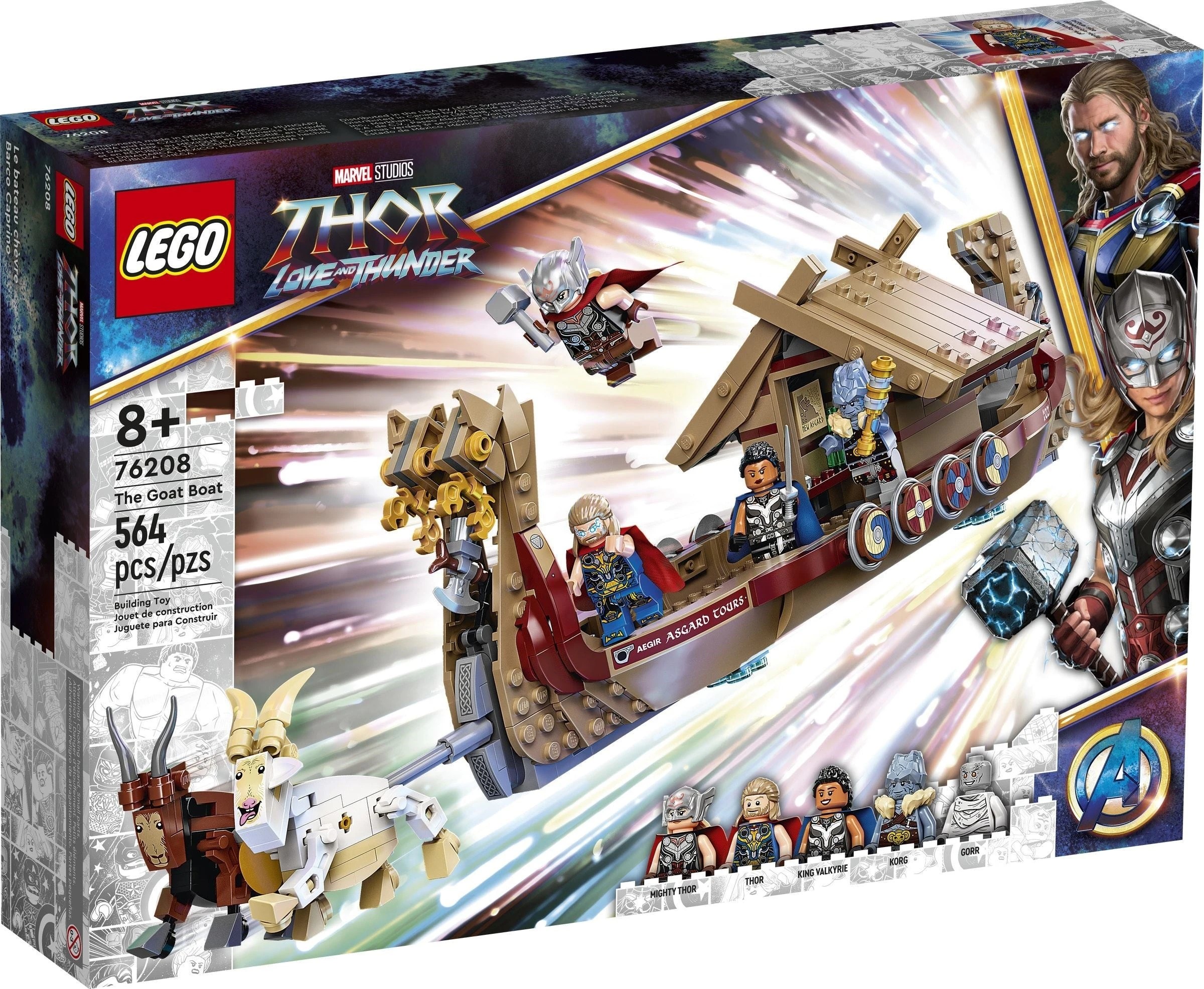 1 LEGO Marvel 76208 Thor 4 Love and Thunder The Goat Boat, 1 of 6