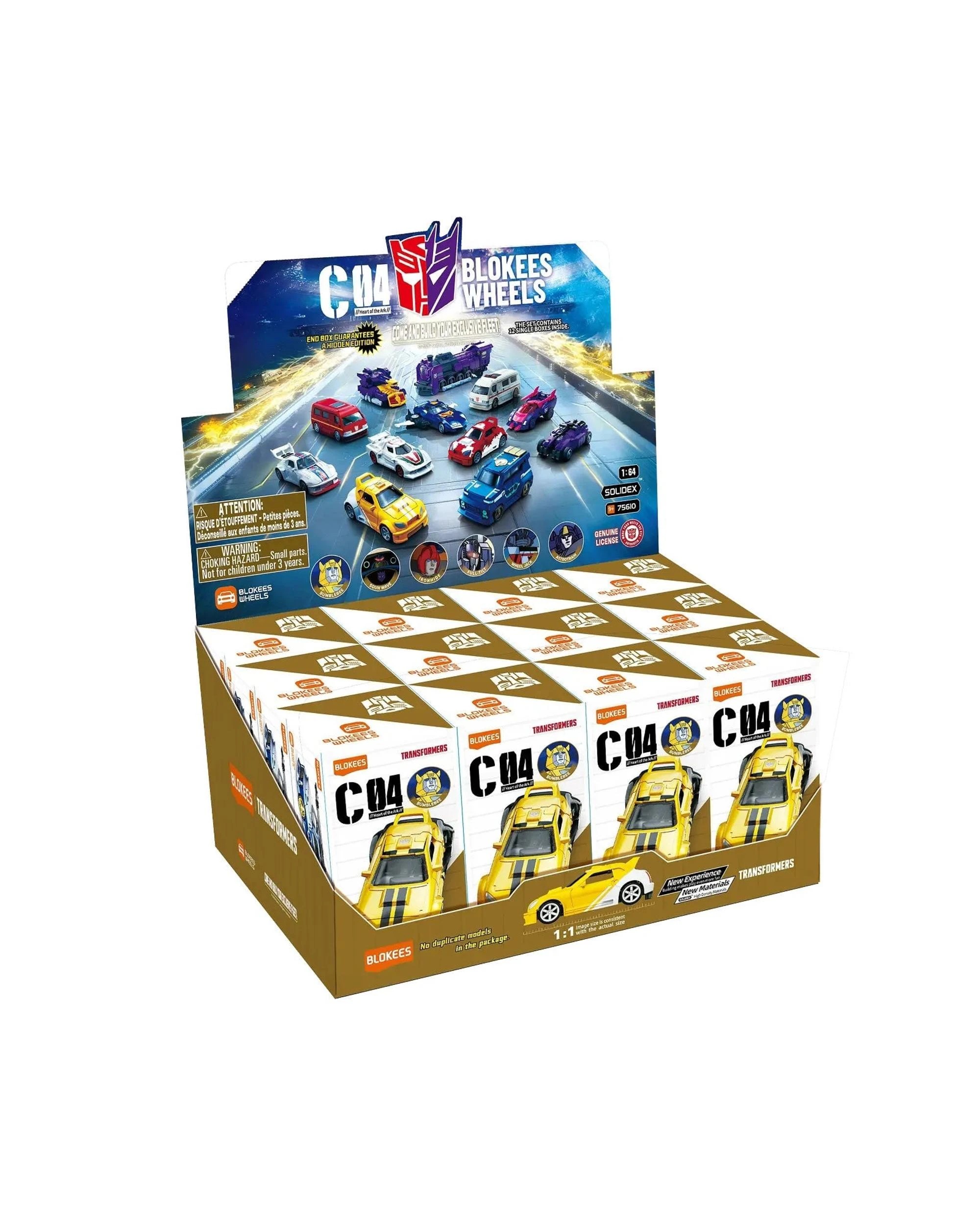1 Blokees Wheels Transformers C04 Heart of the Ark Blind Box Full Case Set of 12, 1 of 10