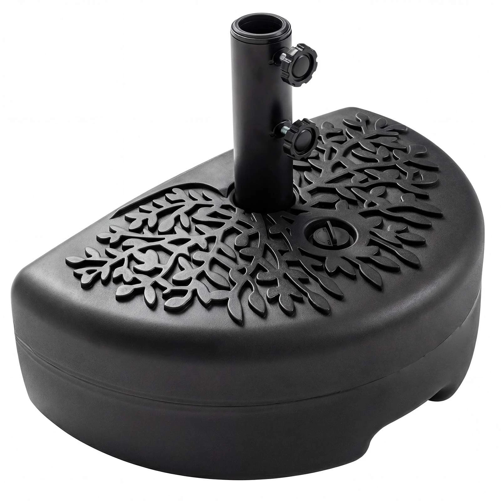 1 Costway 25KG Half Round Patio Umbrella Base - Black, 1 of 1