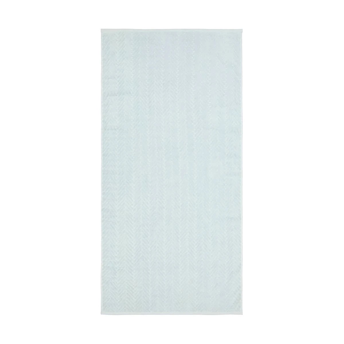 3 Chevron Cotton Bath Towel - Blue, 3 of 6