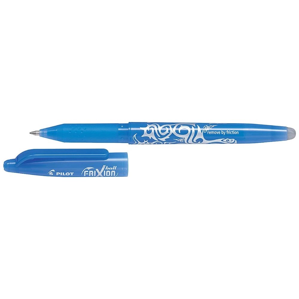 1 PILOT Frixion Erasable Ball Gel Pen 0.7mm Sky Blue, 1 of 2