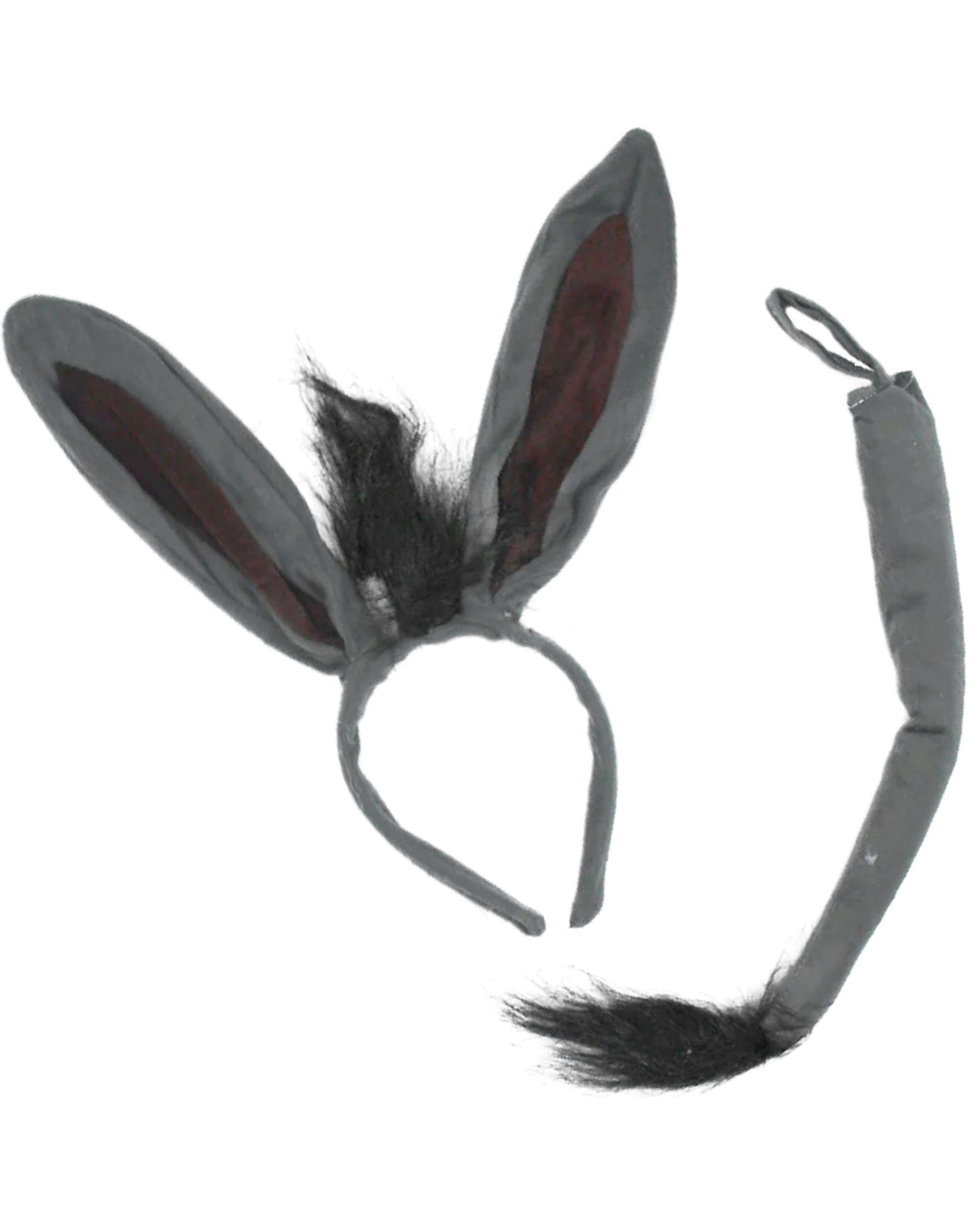 1 Partyrama Donkey Ears and Tail Costume Set - One Size, 1 of 3