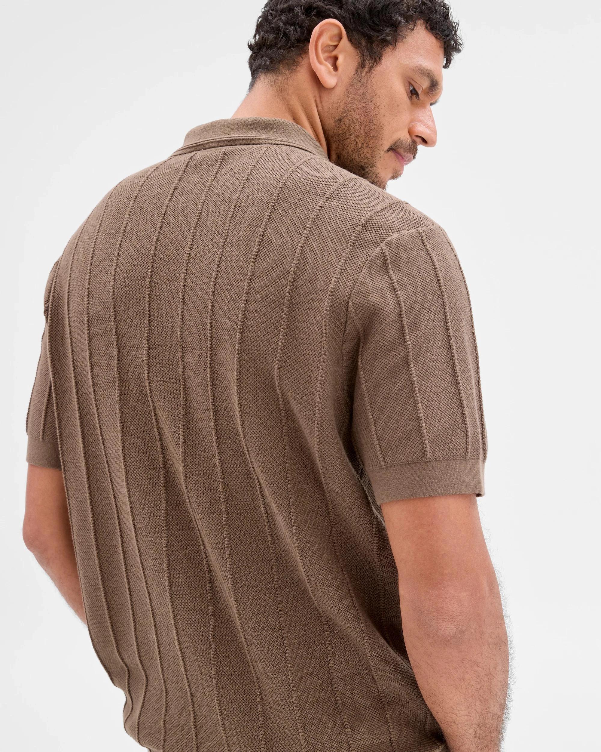 4 Target Australian Cotton Knit Polo Top BROWN, 4 of 6