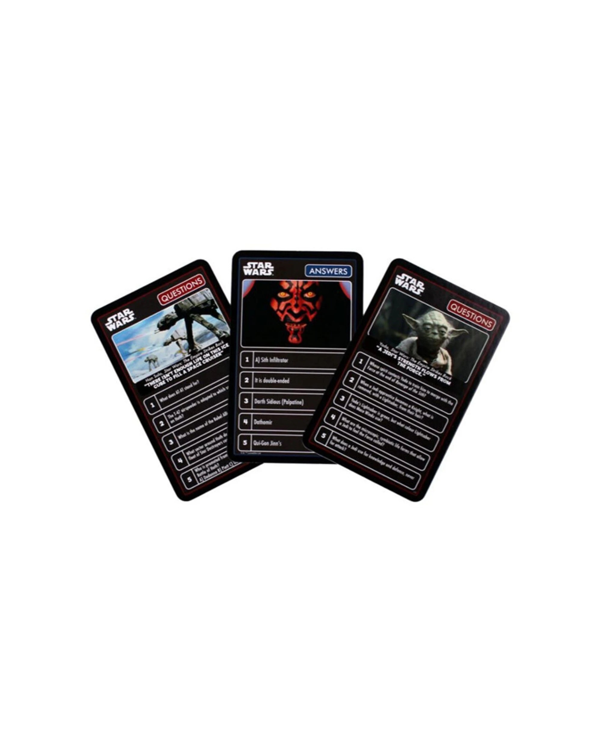 7 Top Trumps Quiz Star Wars Playing Card Game Collection - Black, 7 of 7