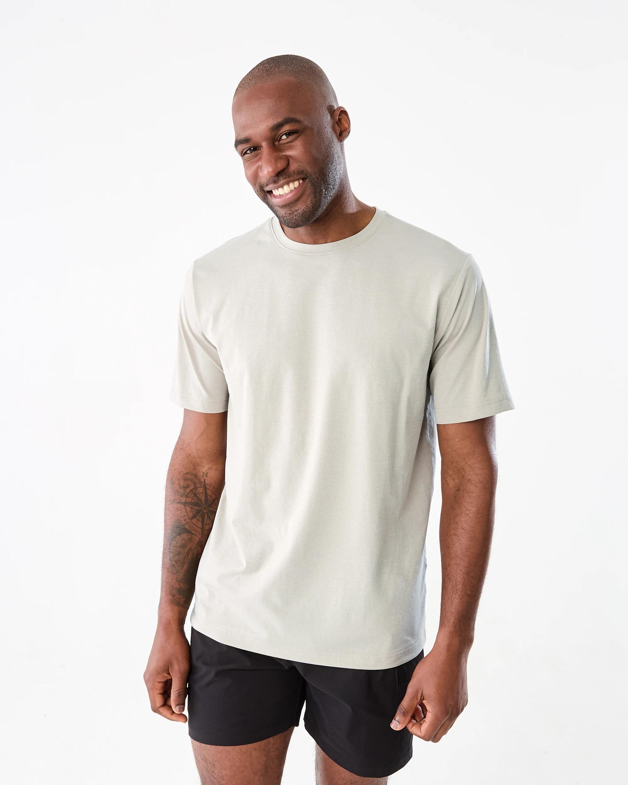 2 Active Mens Regular Training T-shirt Reef Grey, 2 of 5