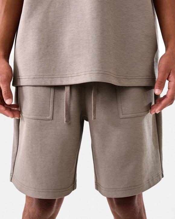 Elastic Waist Interlock Knit Shorts