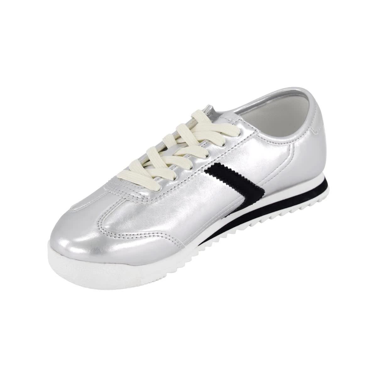 3 Senior Retro Sneakers Silver, 3 of 5