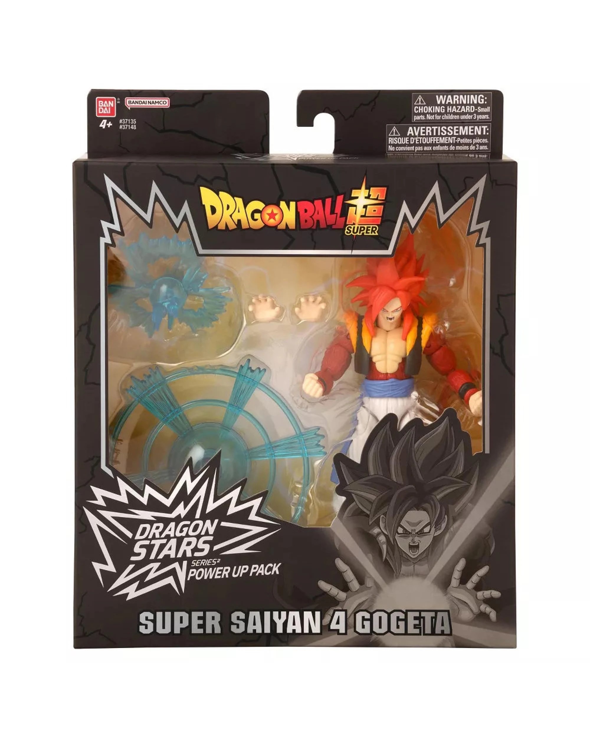 1 Bandai Dragon Ball Super Dragon Stars Power Up Pack Super Saiyan 4 Gogeta Figure, 1 of 7