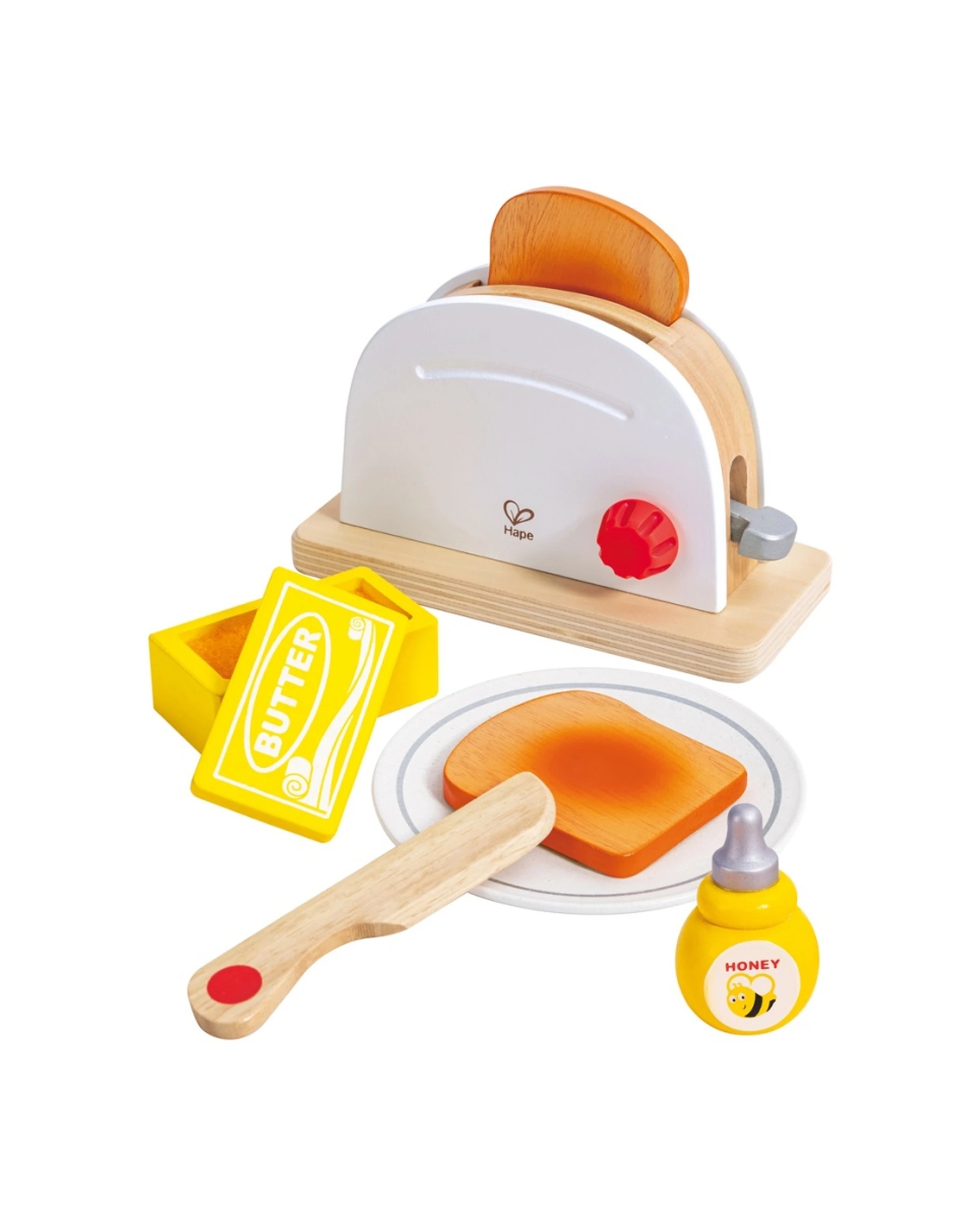 1 Hape Pop-Up Toaster Set Toy Activity KidsImaginative Play Pretend Kitchen Set - Multi, 1 of 3