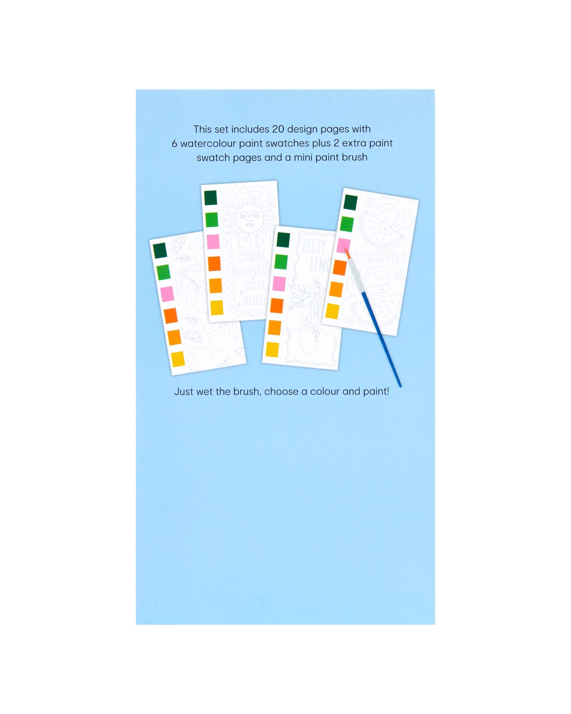 6 Mini Watercolour Paint Pad - Fruity, 6 of 7