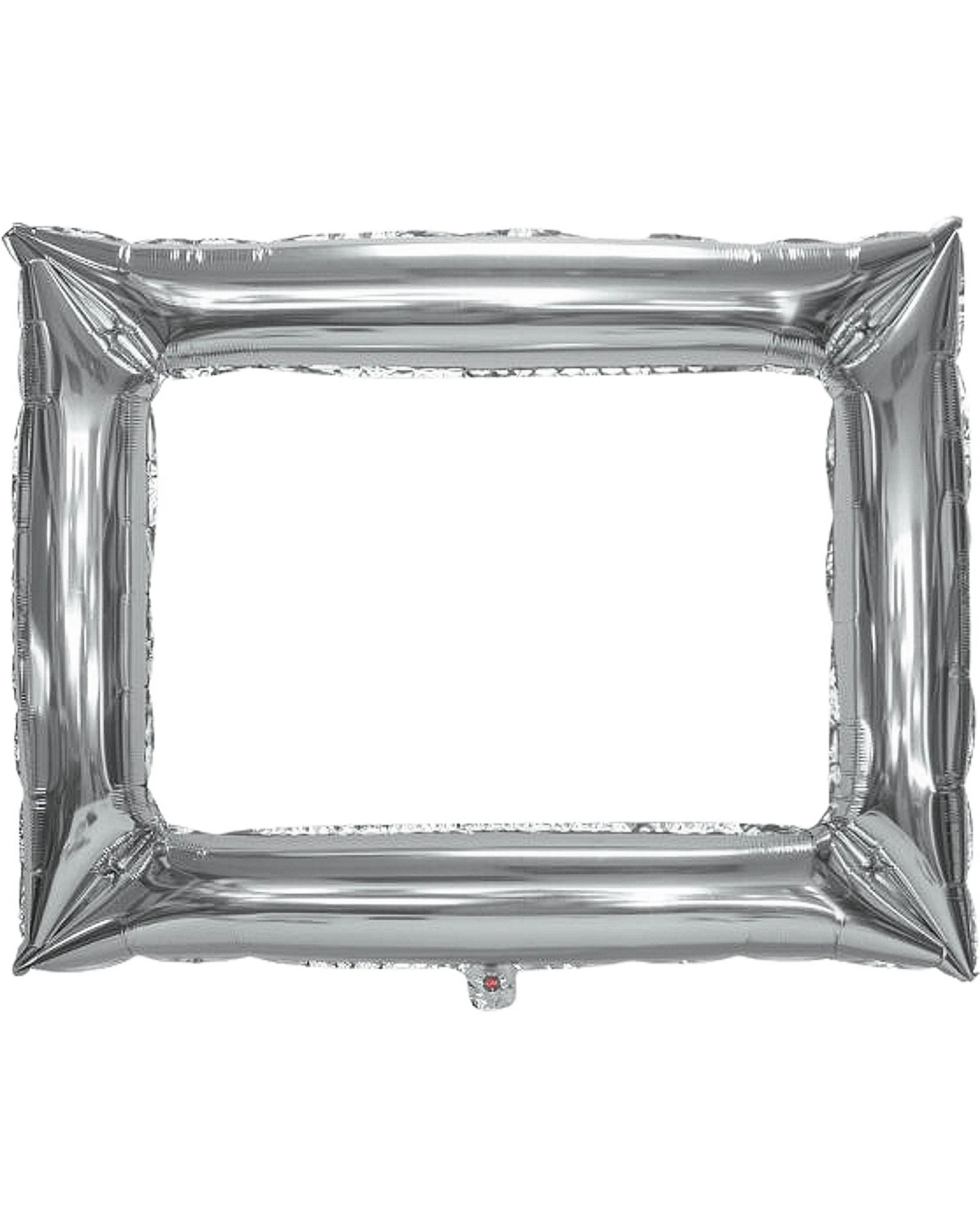 1 Party Maker Photo Frame Air Fill Foil Balloon - Silver, 1 of 3
