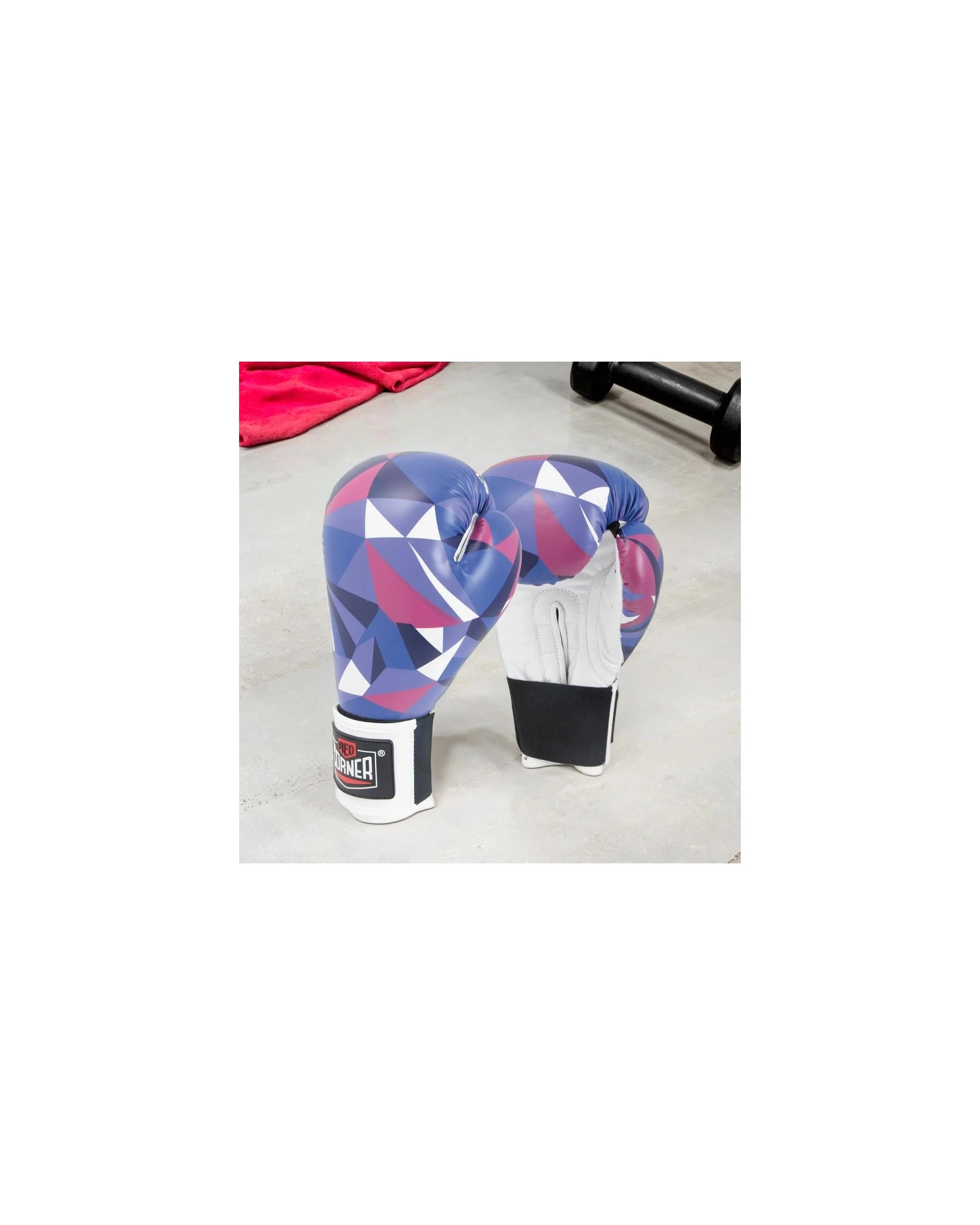 2 Red Corner Boxing Womens Sparring Boxing Gloves - Shattered Blue, 2 of 6