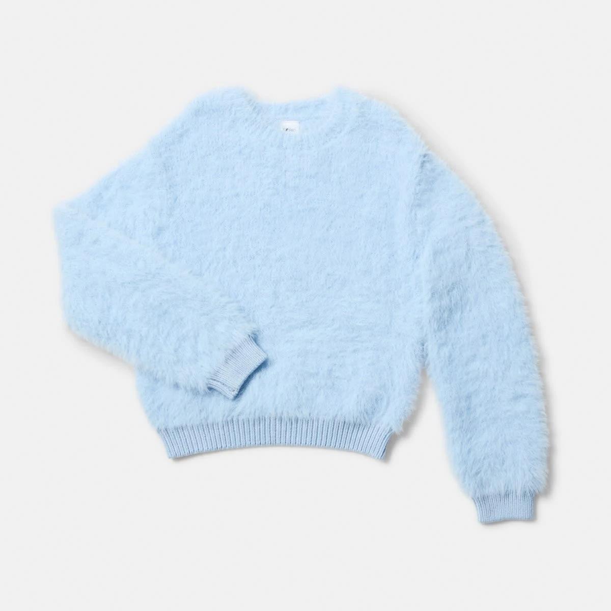 7 Eyelash Knit Jumper Doll Blue, 7 of 8