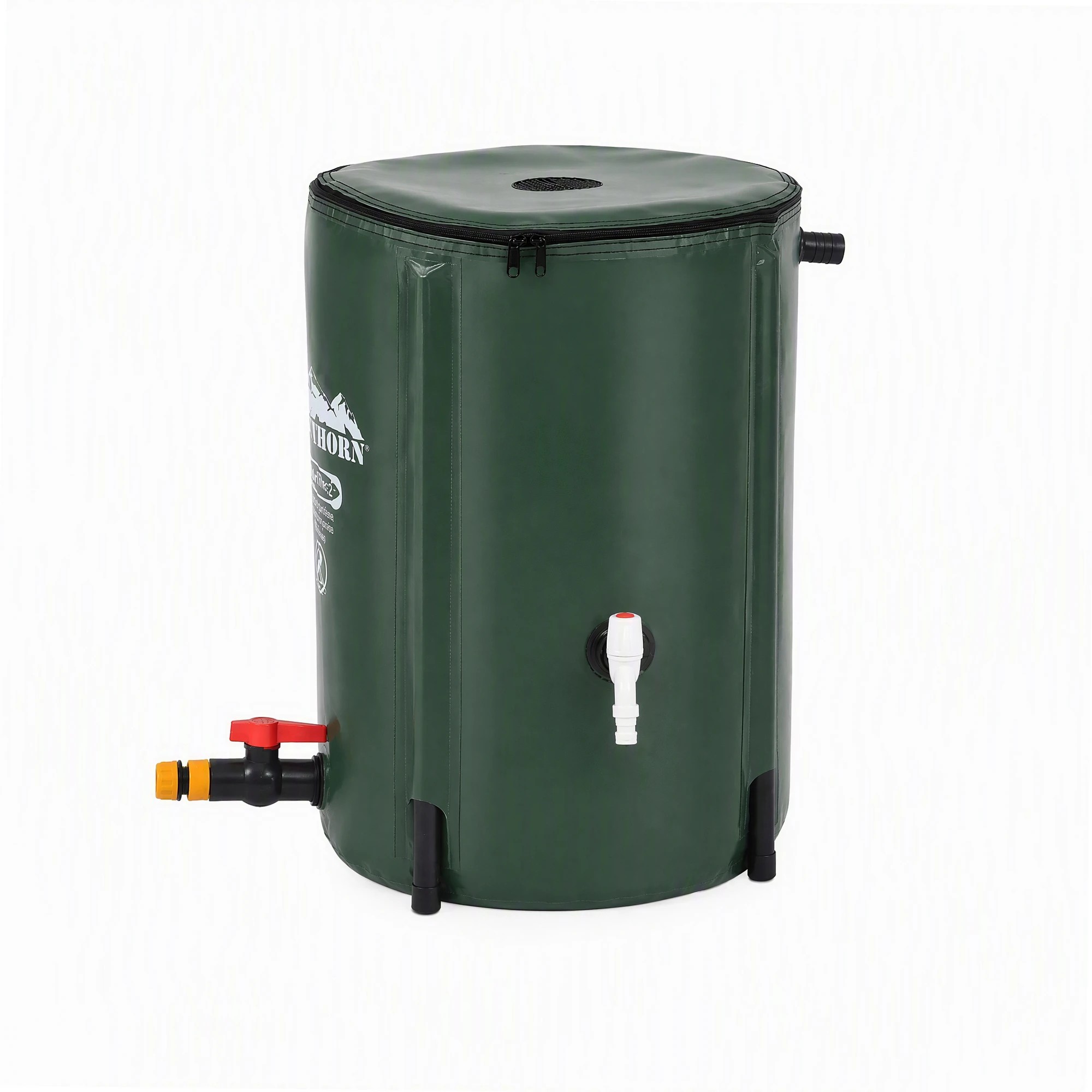 3 Weisshorn 50L Collapsible Rain Barrel Foldable Water Bladder Tank Storage Container - Multi, 3 of 9