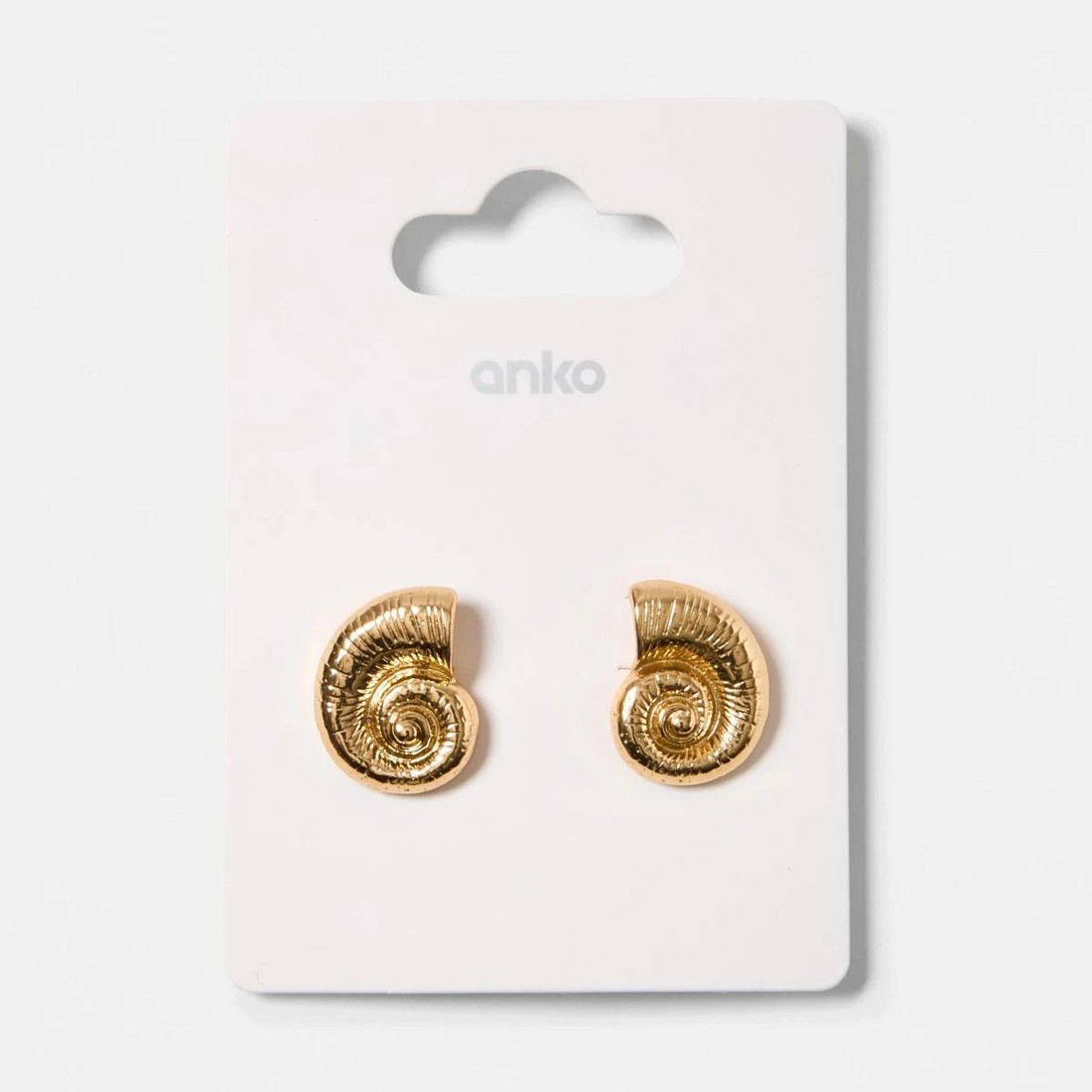 8 Sundial Shell Stud Earrings - Gold Tone, 8 of 8