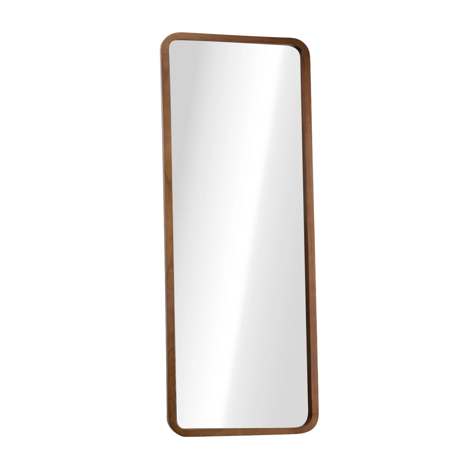1 Oikiture Full Length Mirror 180x70cm Rectangle Dressing Floor Mirrors - Brown, 1 of 9