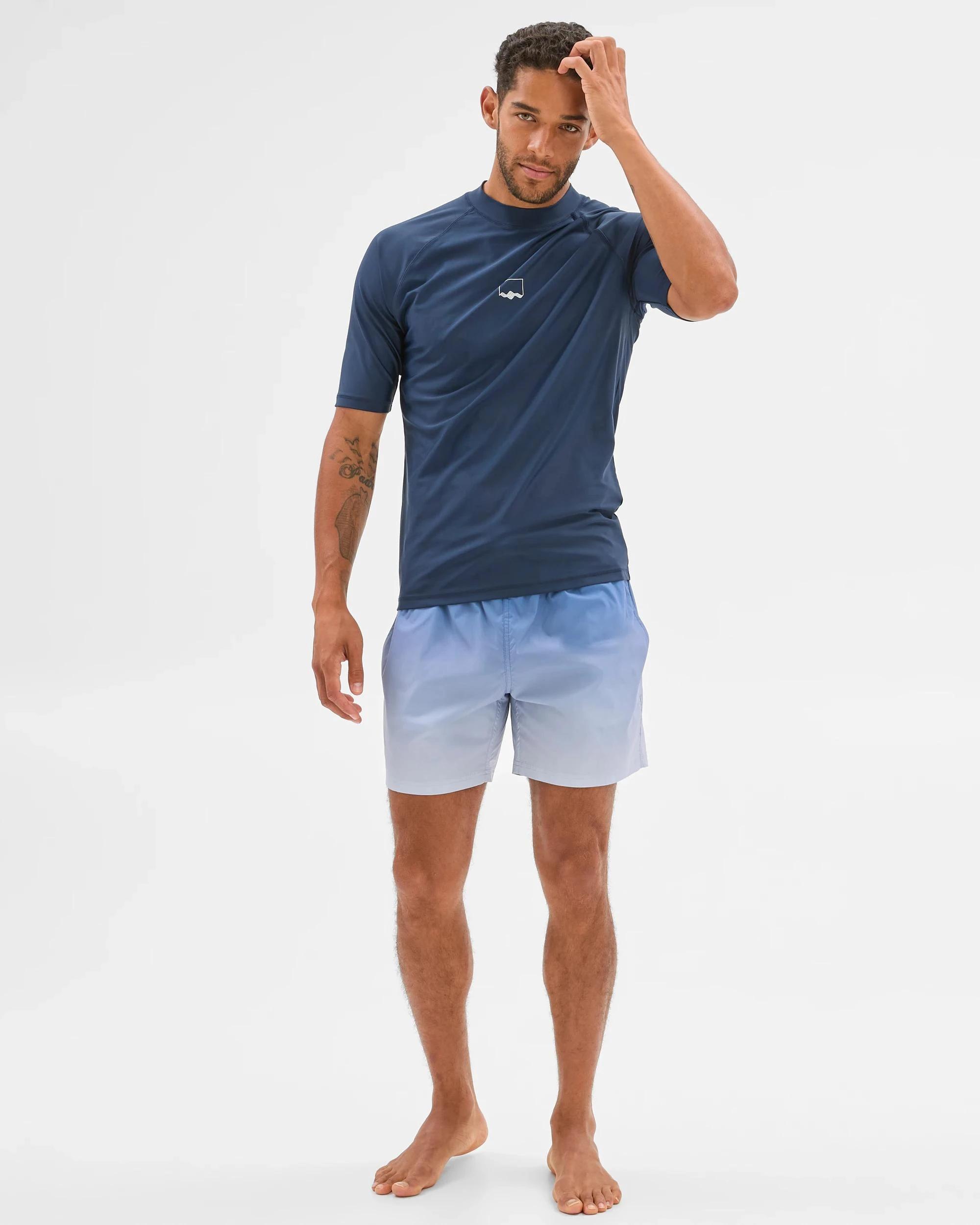 1 Target Short Sleeve Rash Vest NAVY, 1 of 5