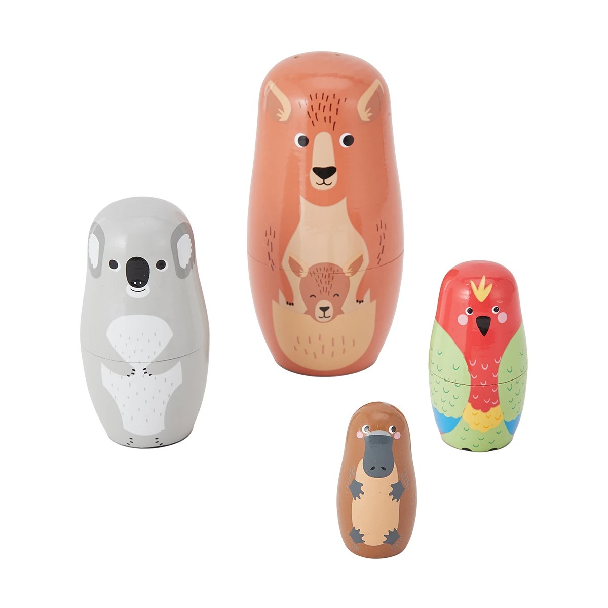 1 4 Piece Nesting Animals, 1 of 10