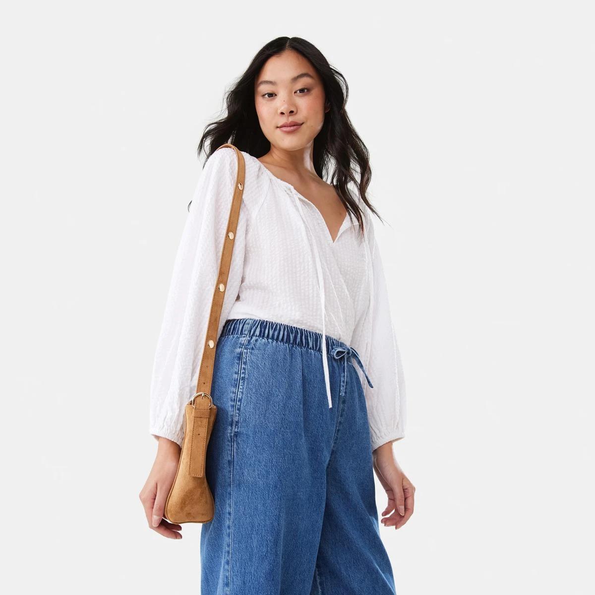 11 Comfort Wide Leg Jeans MID WASH, 11 of 11
