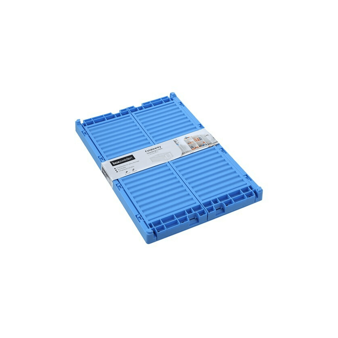 7 Boxsweden 43x29cm Foldaway Crate Storage 3 Pack Storage Crates Collapsible
 - multi, 7 of 9