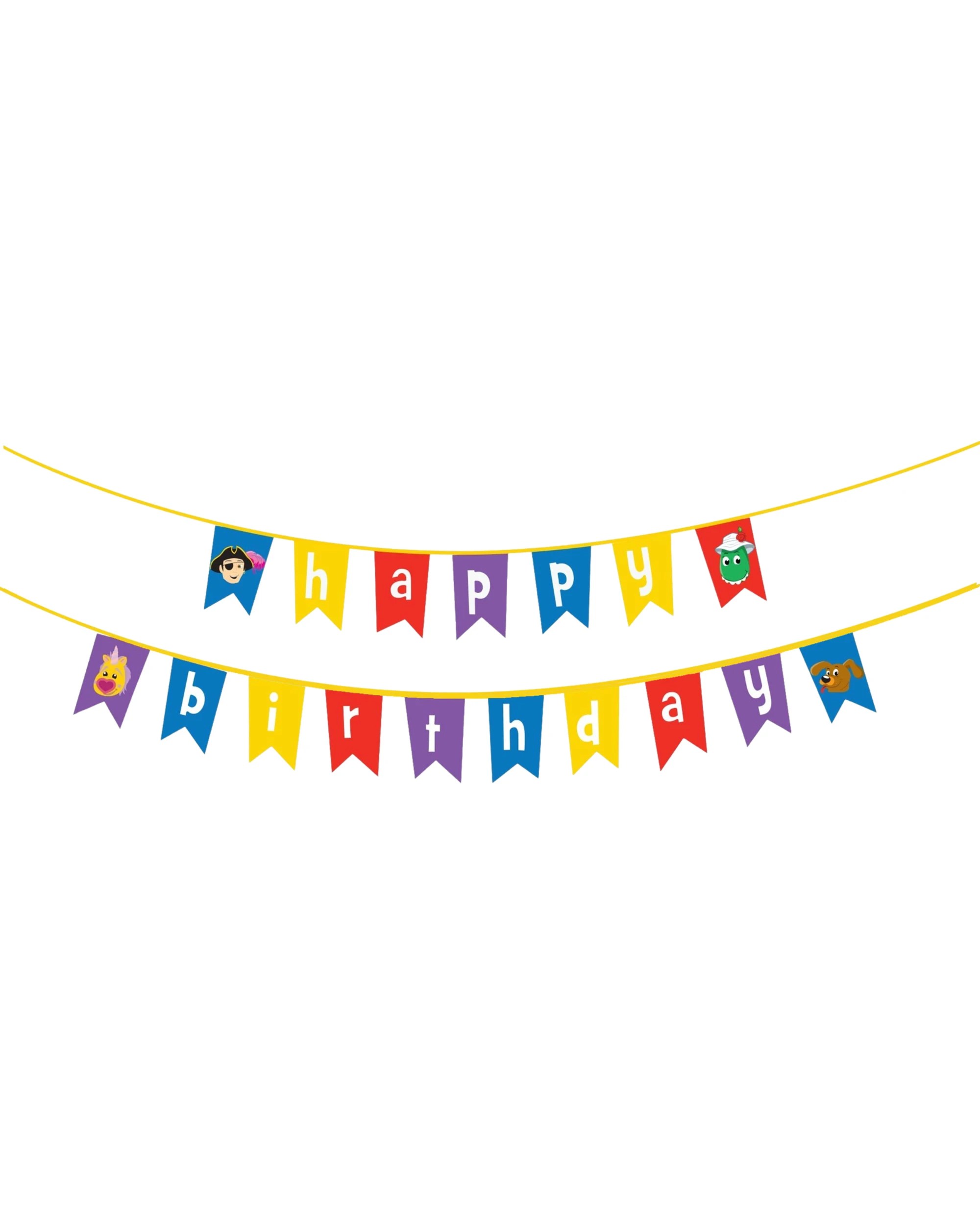 1 Amscan The Wiggles Party Happy Birthday Pennant Banner, 1 of 2