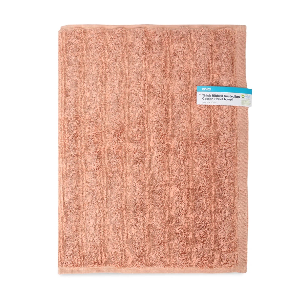 5 Thick Ribbed Australian Cotton Hand Towel - Sunset, 5 of 5