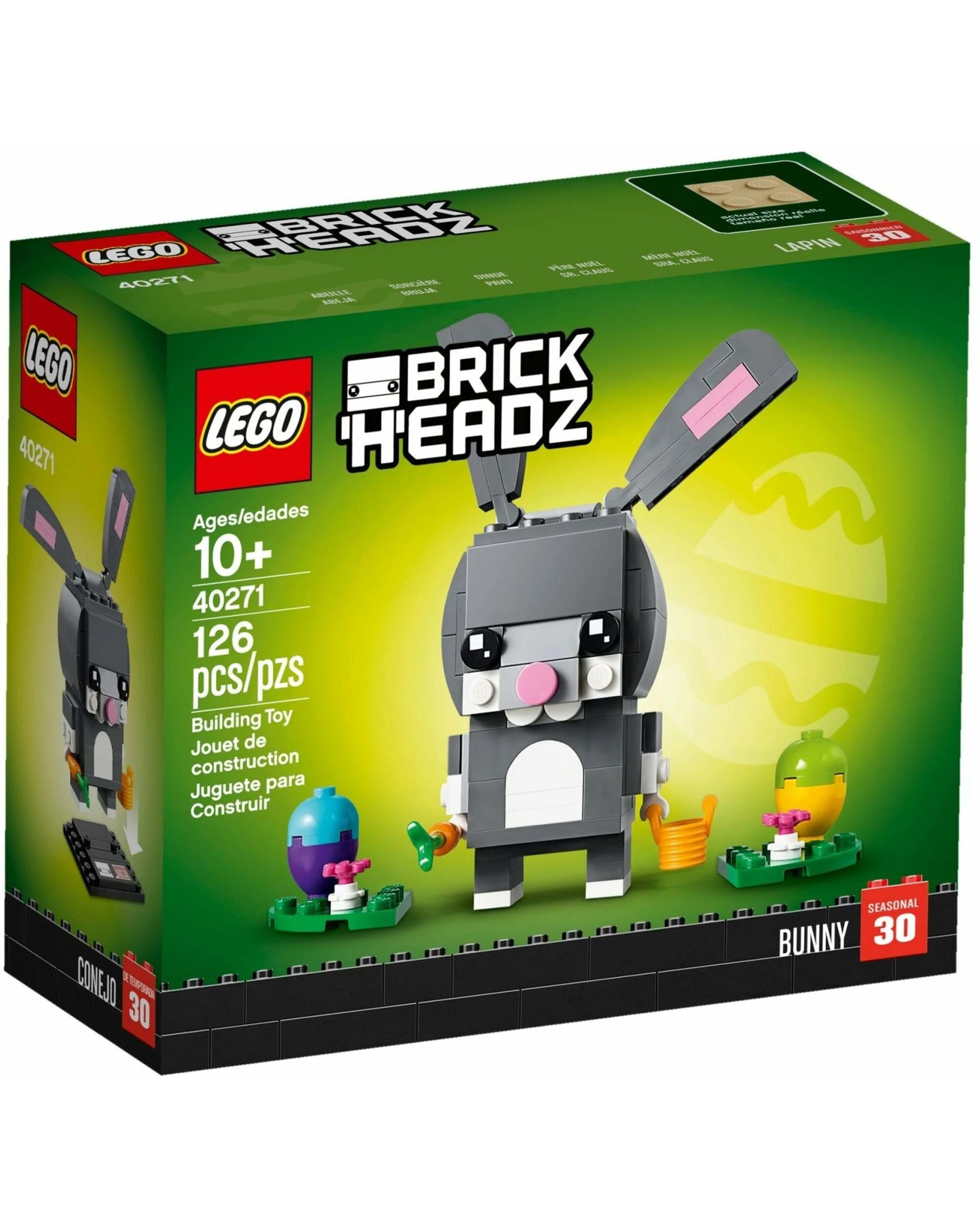 1 LEGO 40271 Easter Bunny BrickHeadz Building Kit, 1 of 3