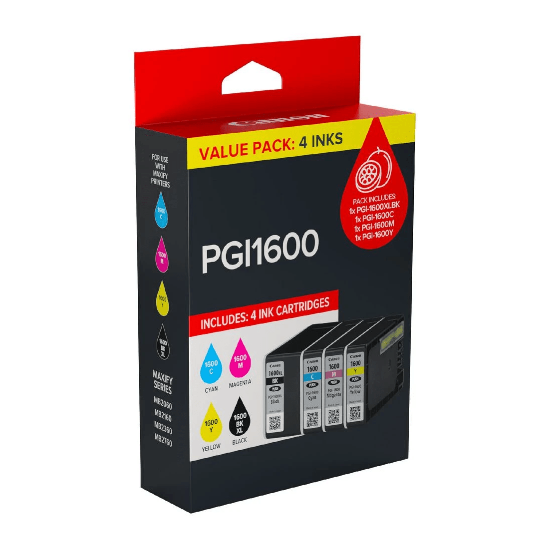3 Canon PGI 1600 Ink Cartridge Value Pack, 3 of 5