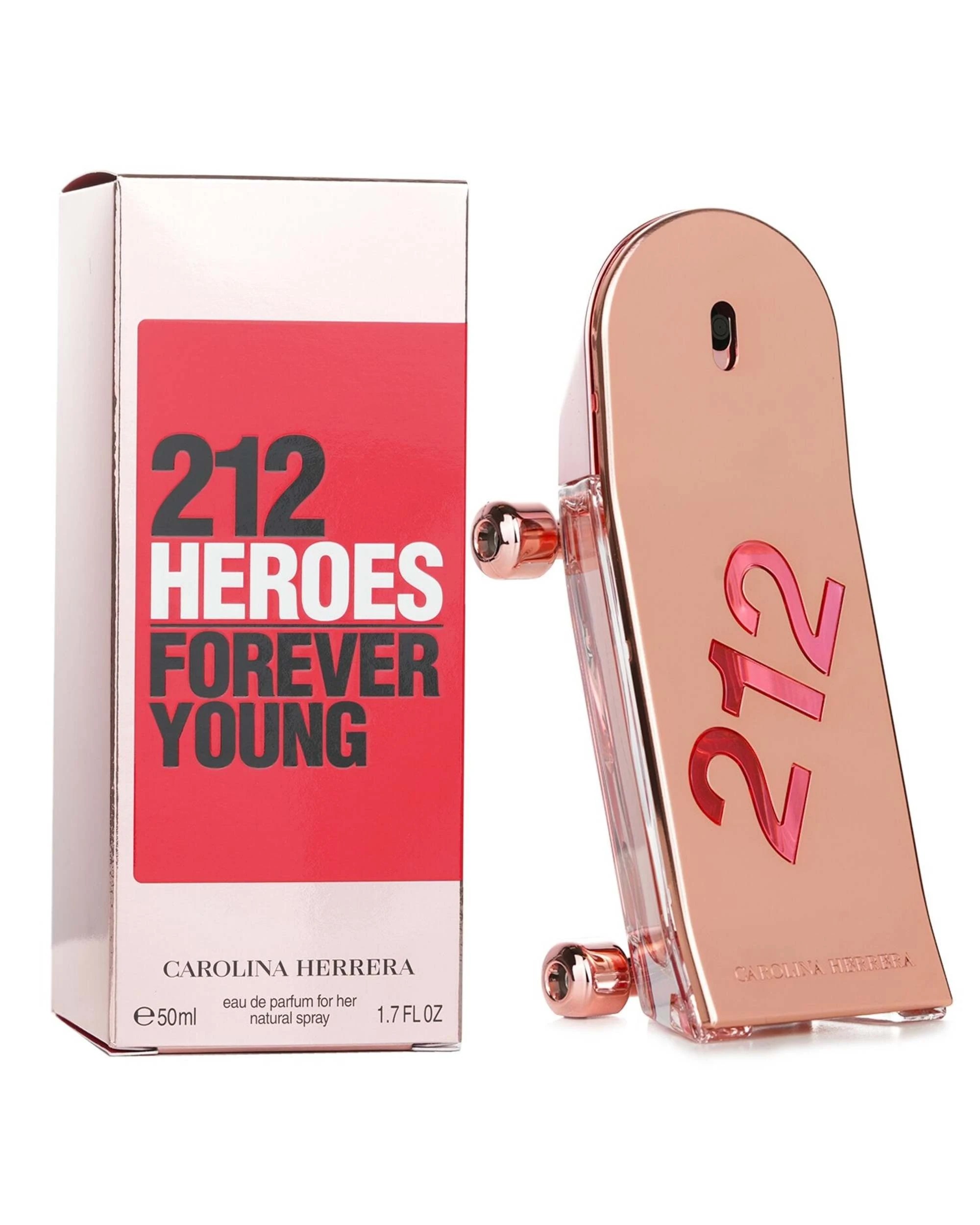 2 Carolina Herrera 212 Heroes Forever Young Eau De Parfum For Her Natural Spray 50ml/1.7oz, 2 of 3