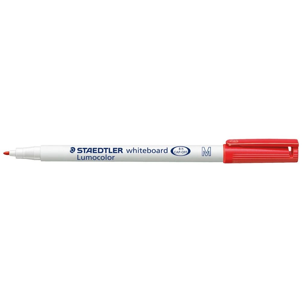 1 Staedtler Lumocolor Whiteboard Pen Bullet Red, 1 of 2