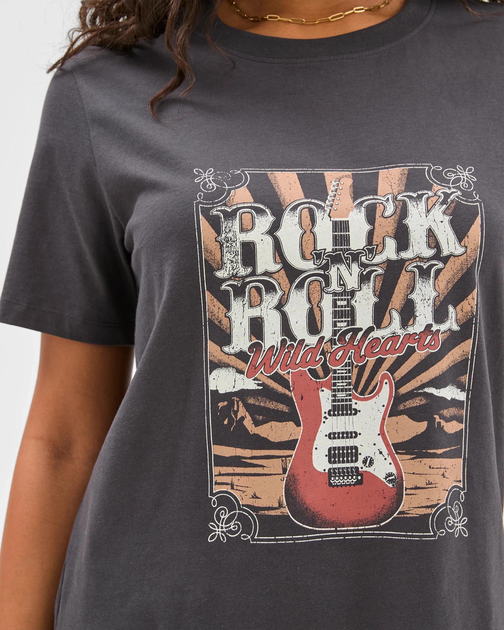 5 Target Australian Cotton Print T-Shirt PHANTOM ROCK N ROLL, 5 of 6