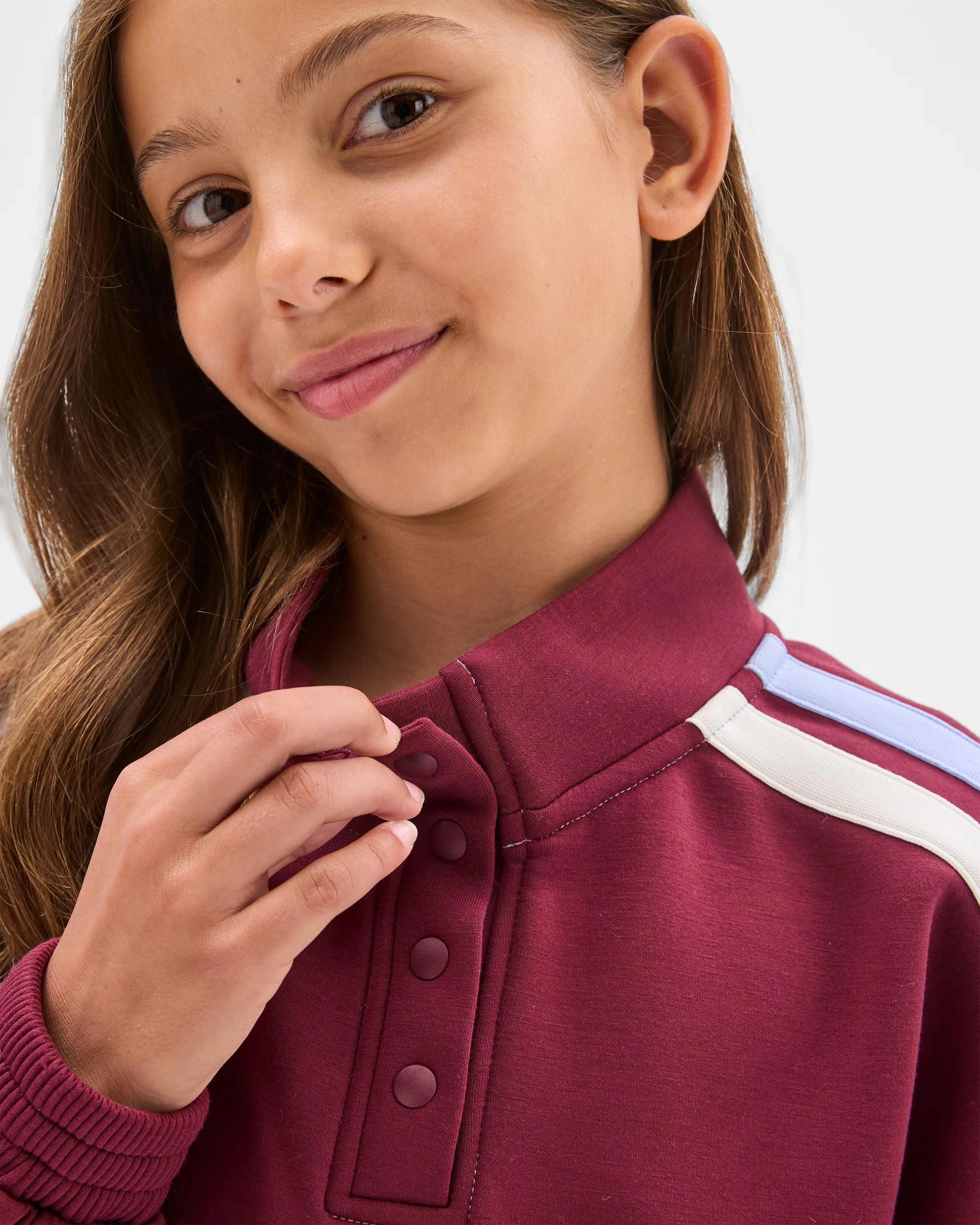 4 Target Kids Scuba Fleece Balloon Sleeve Jumper BURGUNDY, 4 of 8